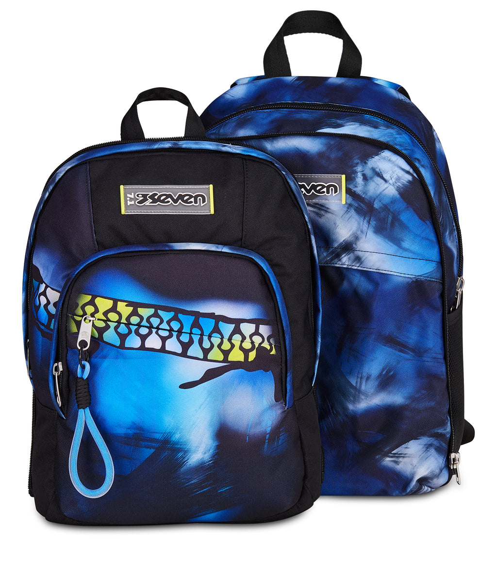 Seven Zaino Dual Detach Seven Blu Fusion