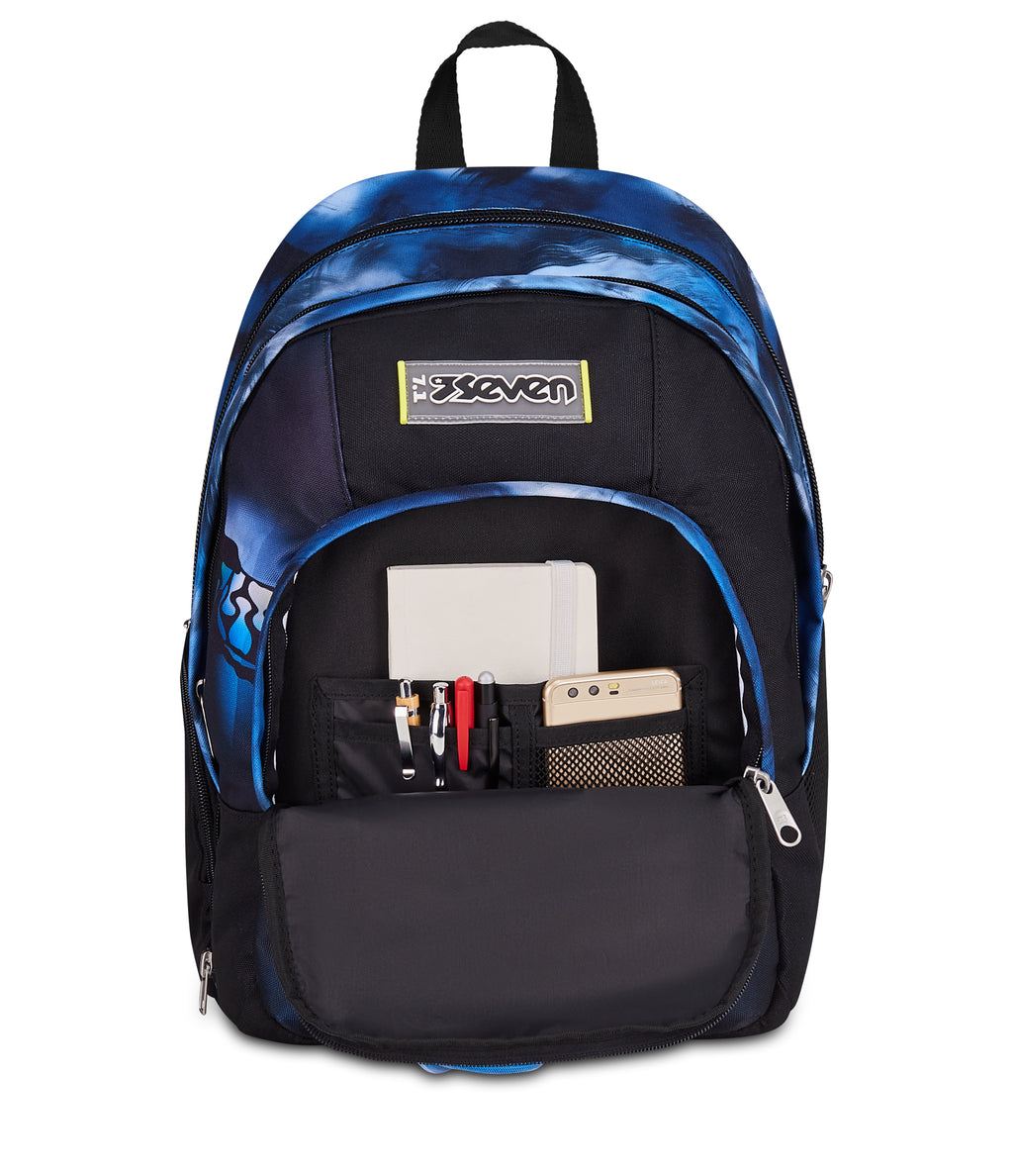 Seven Zaino Dual Detach Seven Blu Fusion