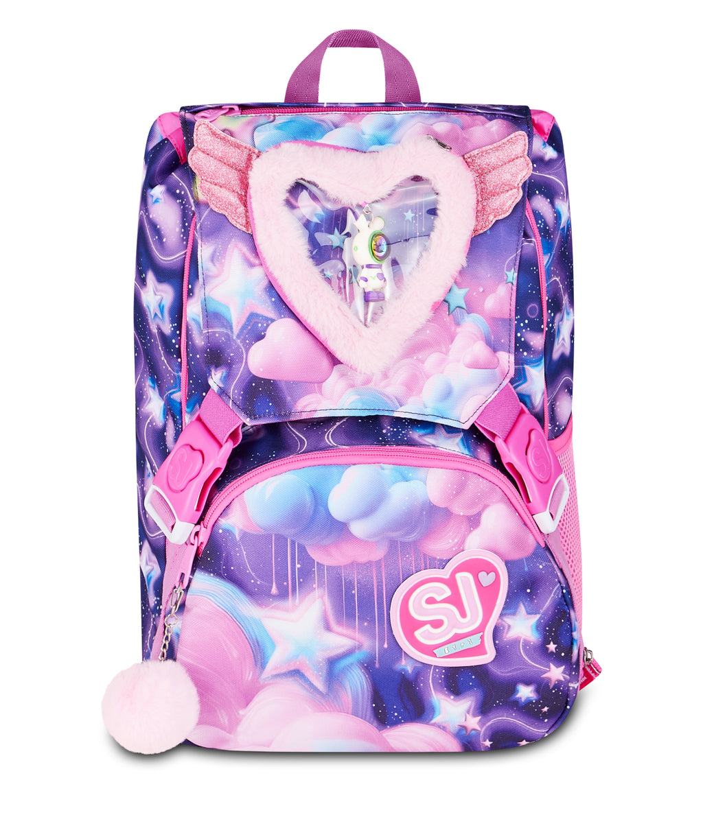 Sj Gang Zaino Sdoppiabile Big Fluffy Pink Girl - Immagine 2