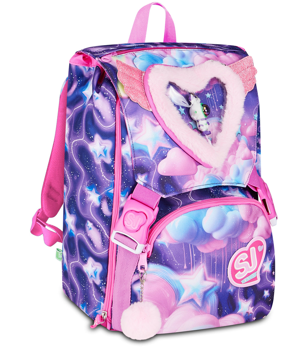 Sj Gang Zaino Sdoppiabile Big Fluffy Pink Girl - Immagine 4