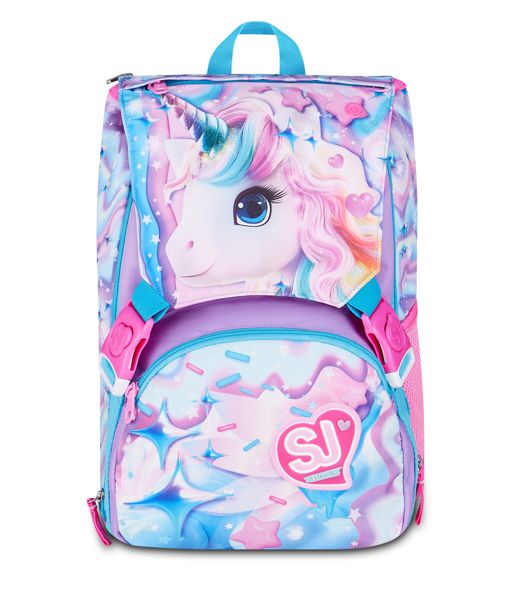 Sj Gang Zaino Sdoppiabile Big Glow LED Unicorn Girl - Immagine 2