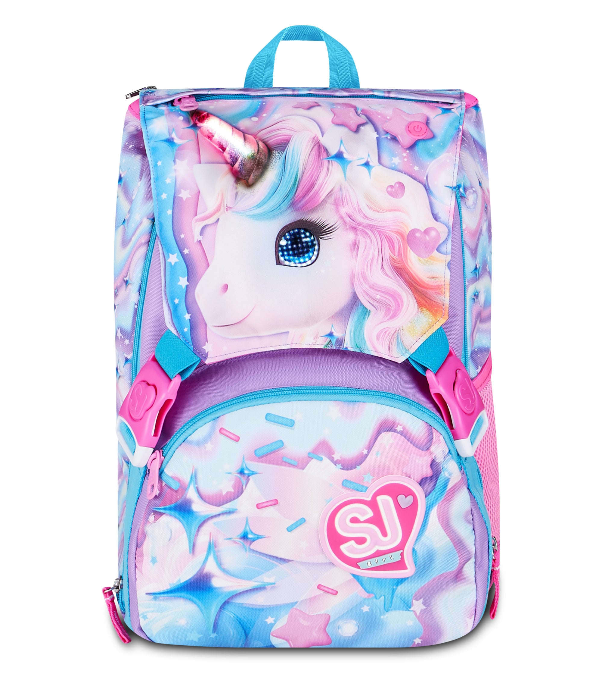 Sj Gang Zaino Sdoppiabile Big Glow LED Unicorn Girl - Immagine 3