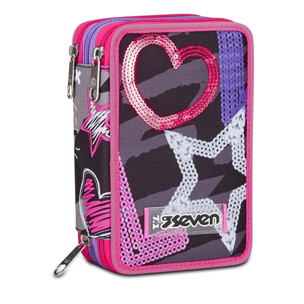Seven Astuccio 3 Zip Draft Heart
