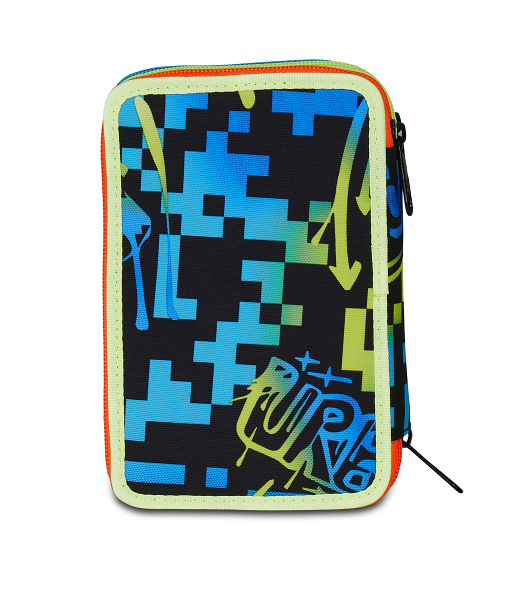 Seven Astuccio 3 Zip - Scribbled Flame