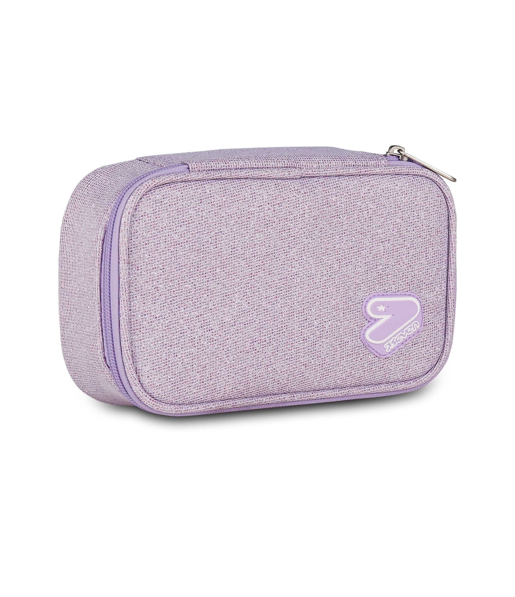Seven Pencil Bag Round Plus Big Seven Shiny Tech