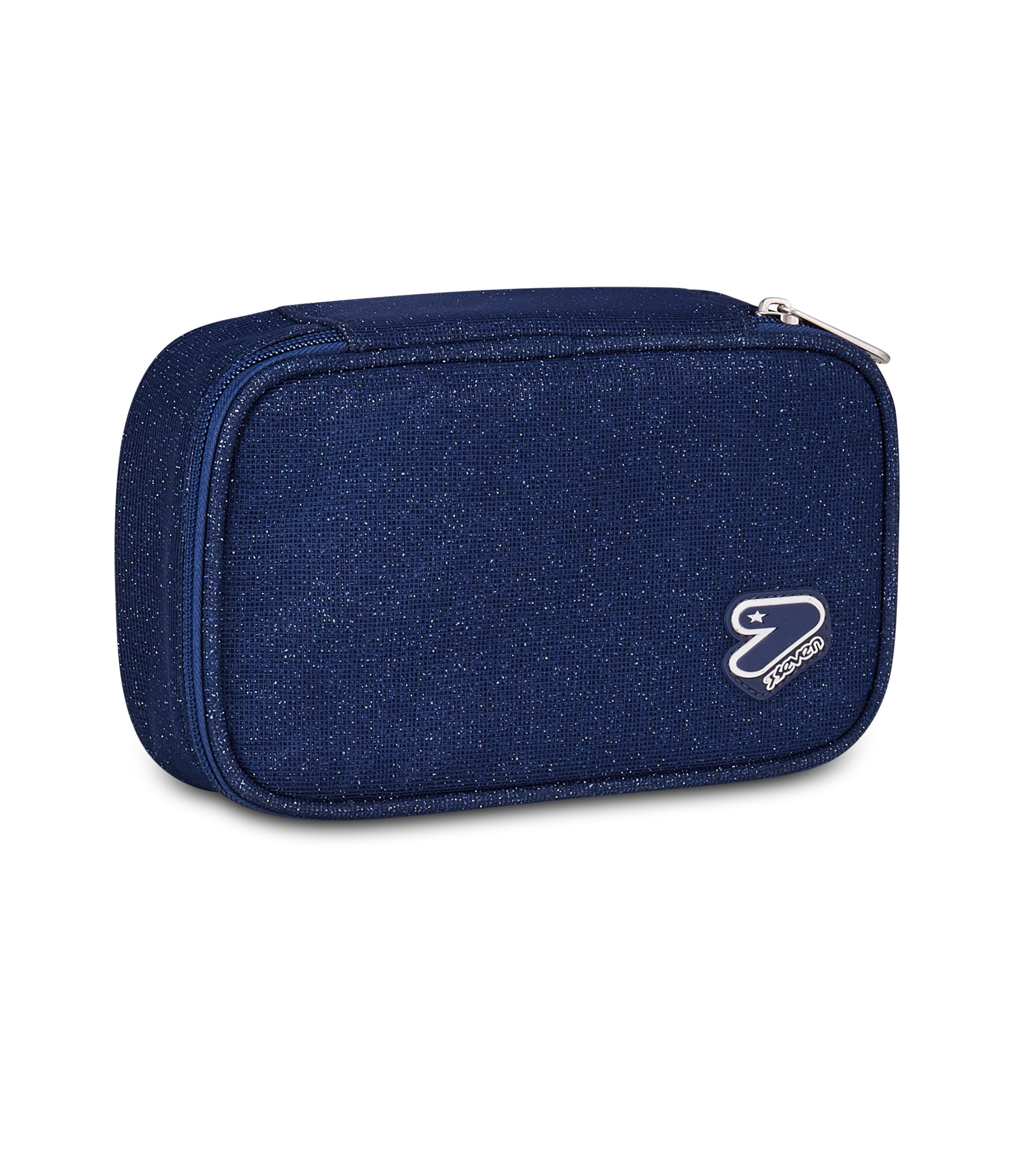 Seven Pencil Bag Round Plus Big Seven Shiny Tech