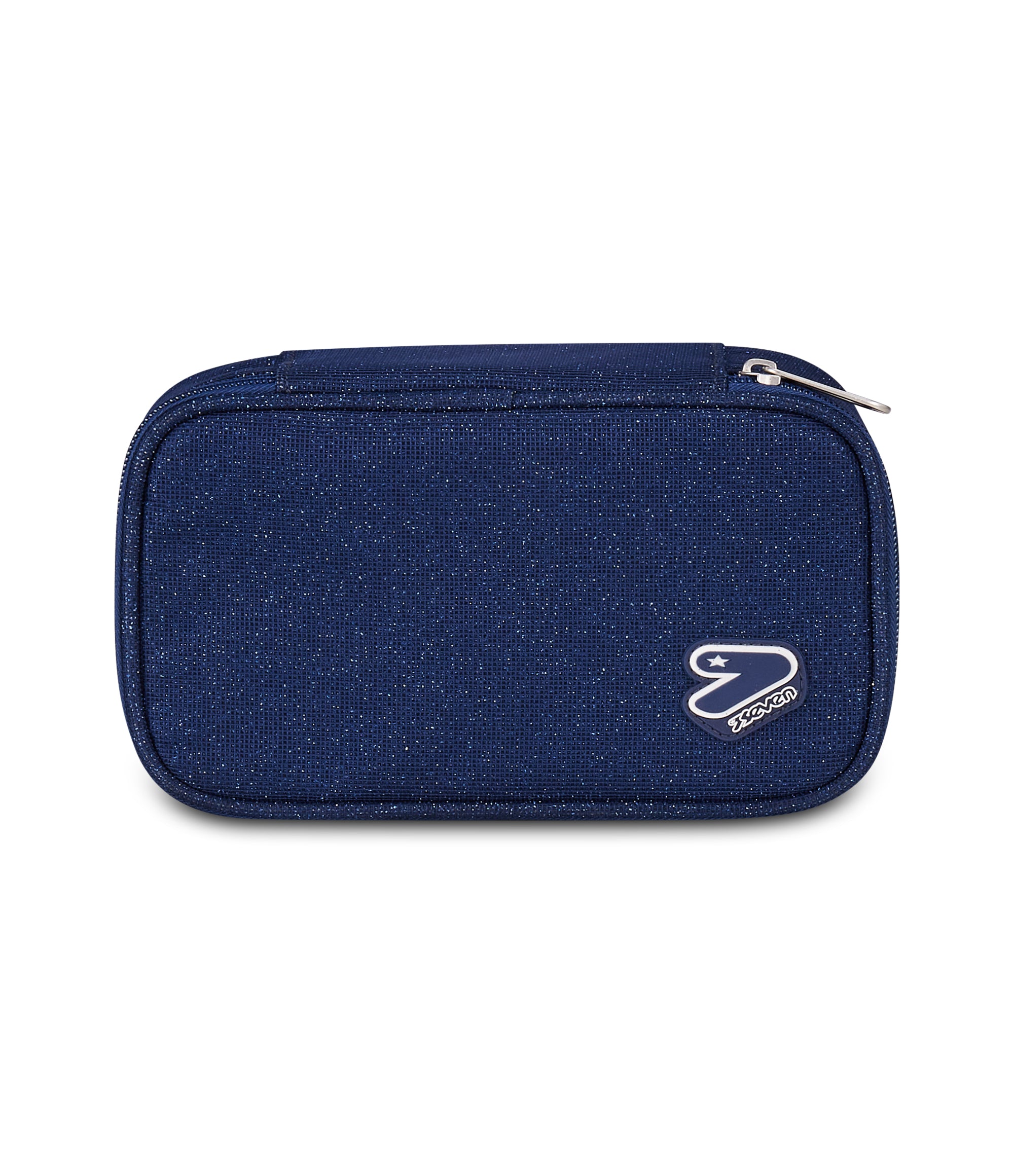 Seven Pencil Bag Round Plus Big Seven Shiny Tech