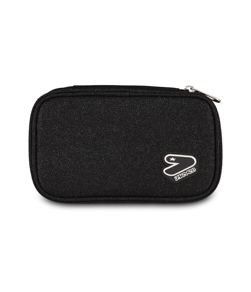 Seven Pencil Bag Round Plus Big Seven Shiny Tech