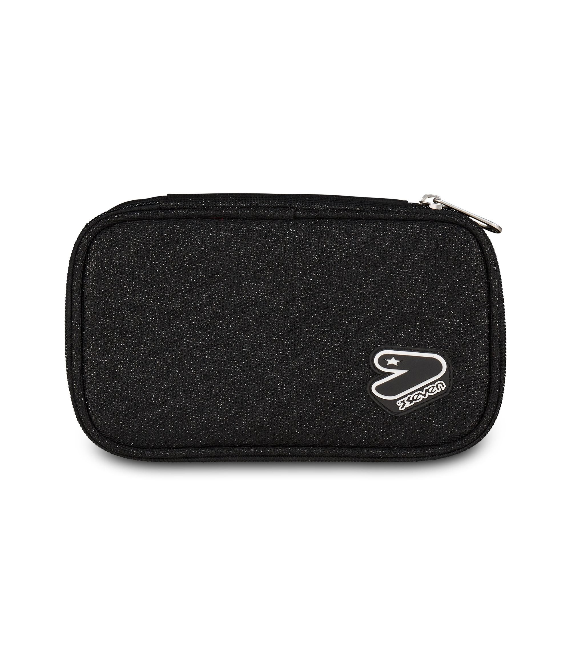 Seven Pencil Bag Round Plus Big Seven Shiny Tech