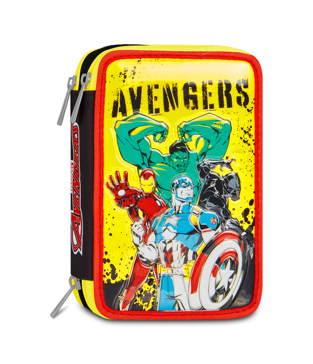 Avengers Astuccio 3 Zip Heroes In Action