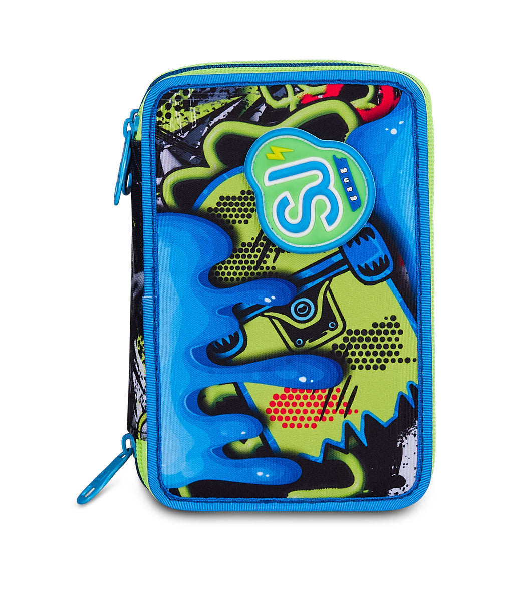 Sj Gang Ast.3 Zip Sj Gang Soft Pouch Boy