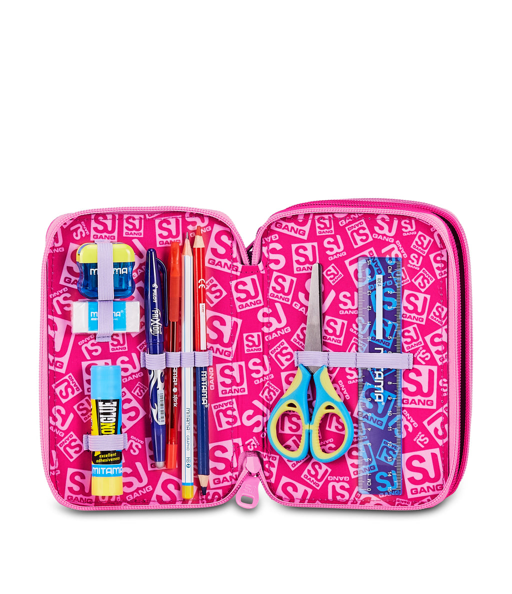 Sj Gang Ast.3 Zip Sj Gang Soft Pouch Girl