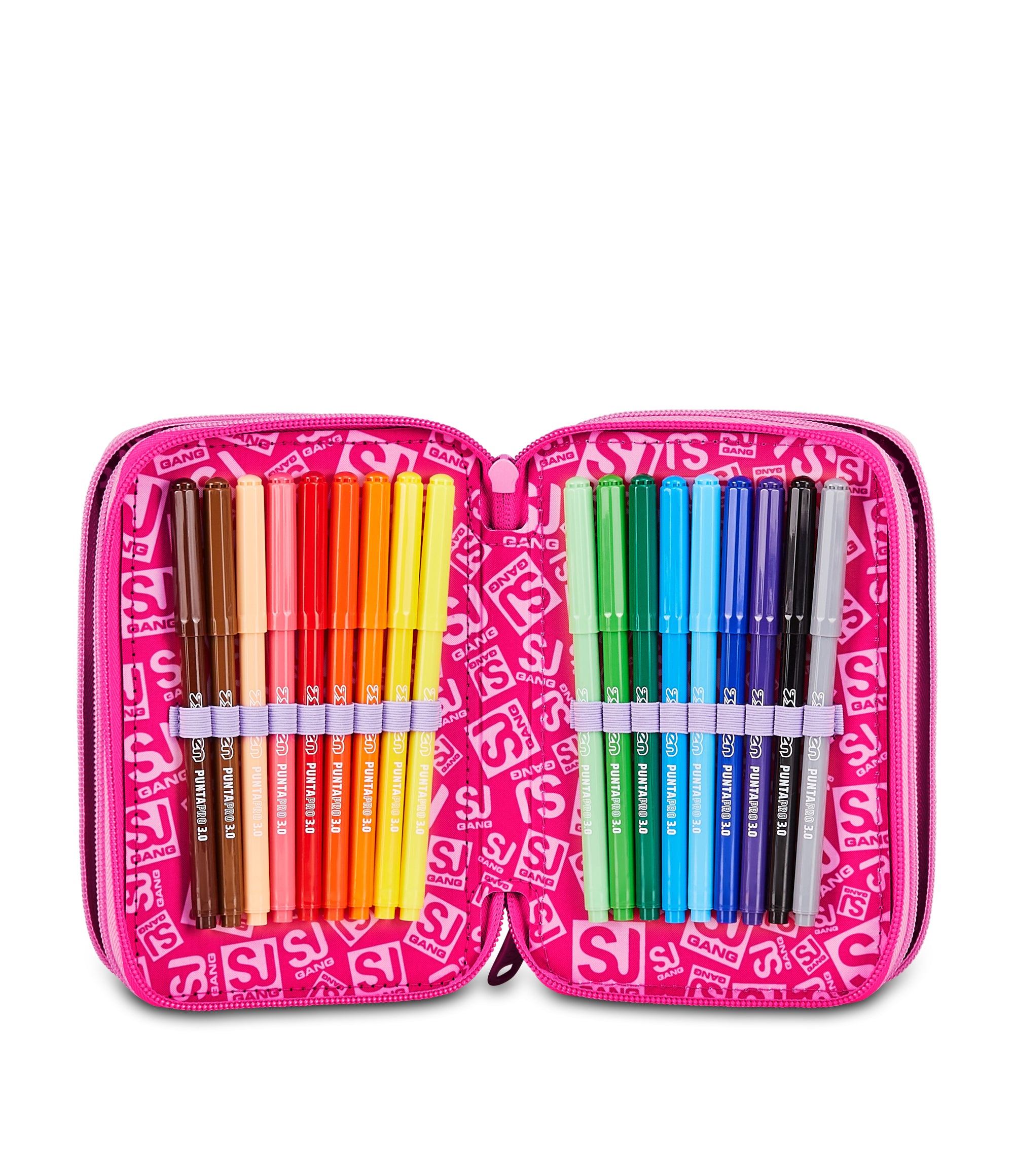 Sj Gang Ast.3 Zip Sj Gang Soft Pouch Girl