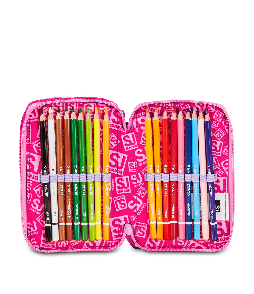 Sj Gang Ast.3 Zip Sj Gang Soft Pouch Girl