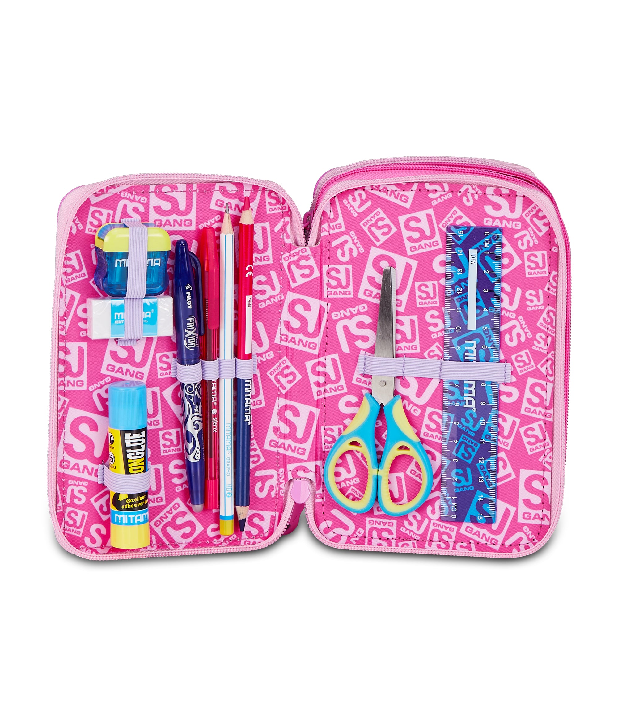 Sj Gang Astuccio 3 Zip Fluffy Pink Girl - Immagine 4