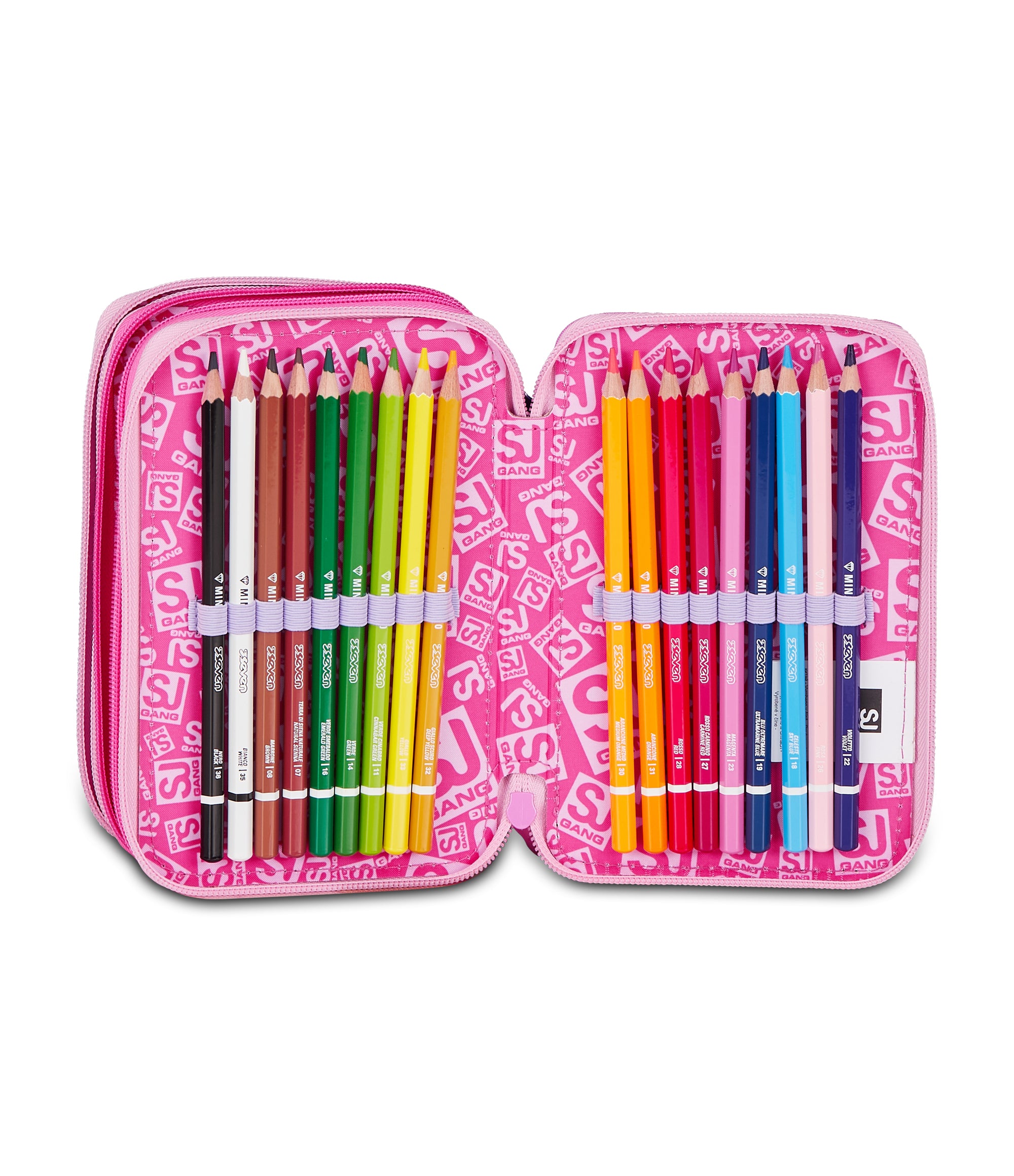 Sj Gang Astuccio 3 Zip Fluffy Pink Girl - Immagine 6