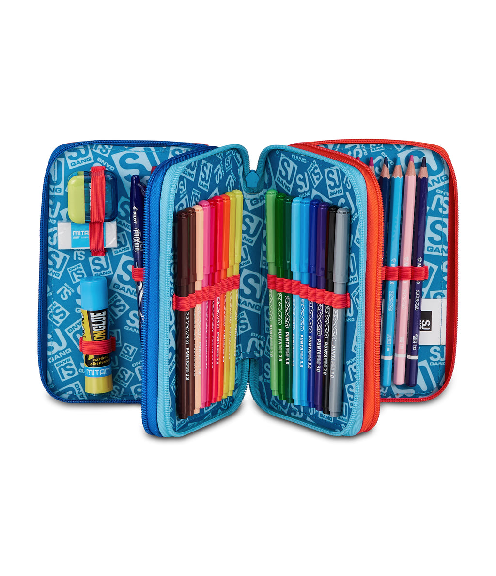Sj Gang Astuccio 3 Zip Speed Animal Boy - Immagine 3
