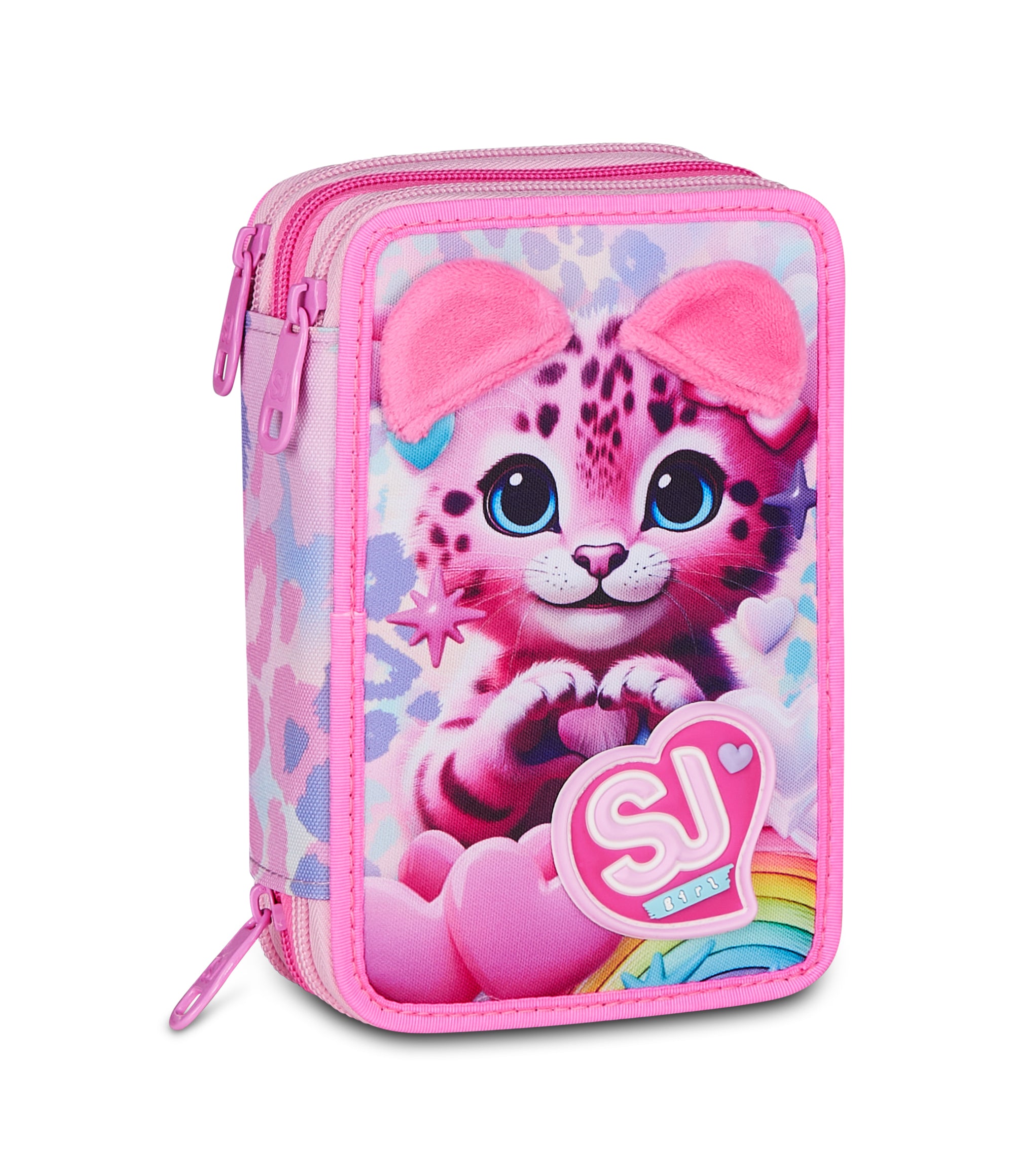 Sj Gang Astuccio 3 Zip Heart Buddy Girl - Immagine 2