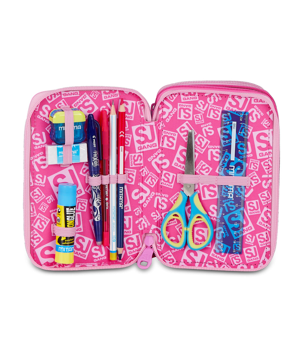 Sj Gang Astuccio 3 Zip Heart Buddy Girl - Immagine 4