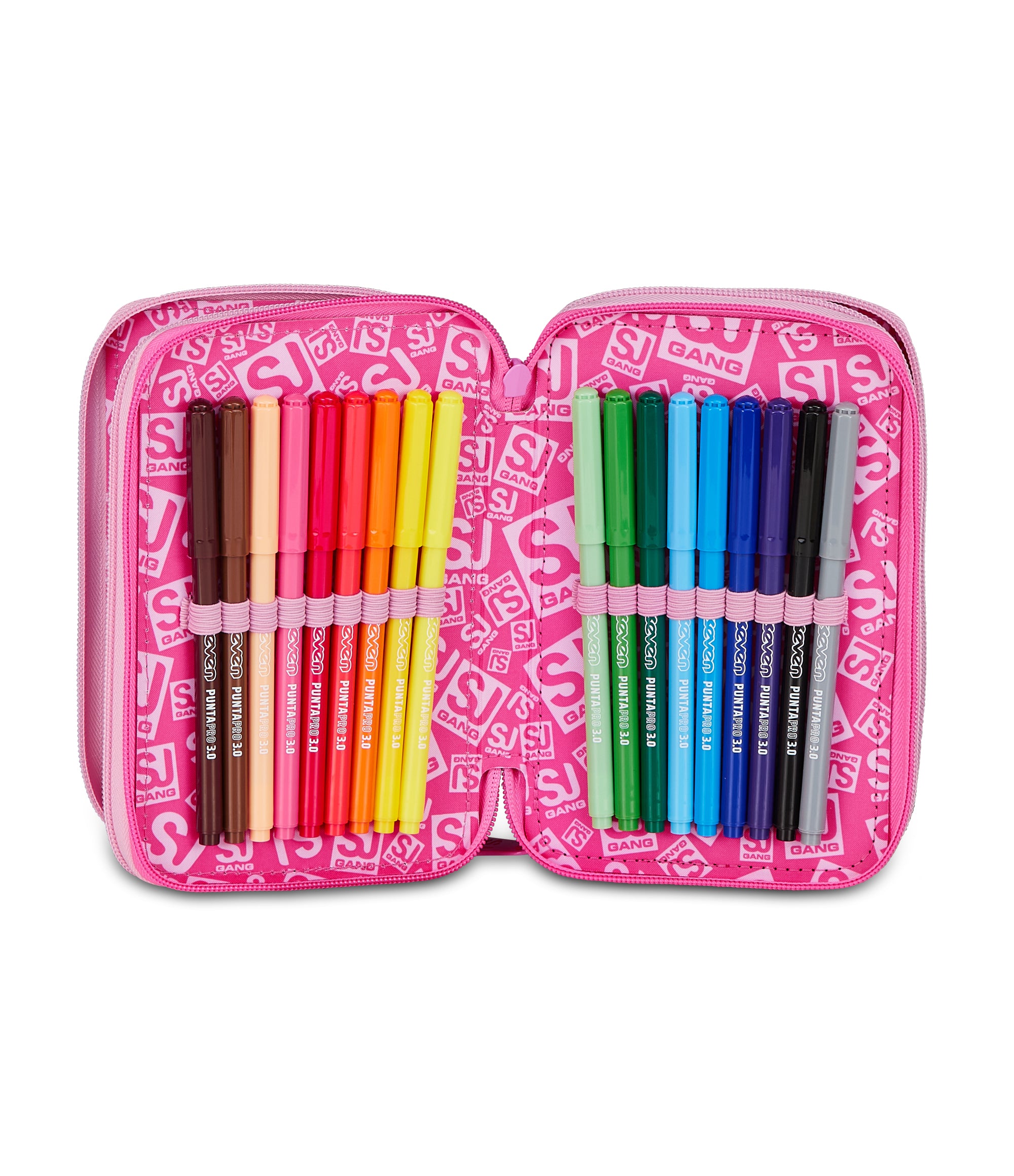 Sj Gang Astuccio 3 Zip Heart Buddy Girl - Immagine 5