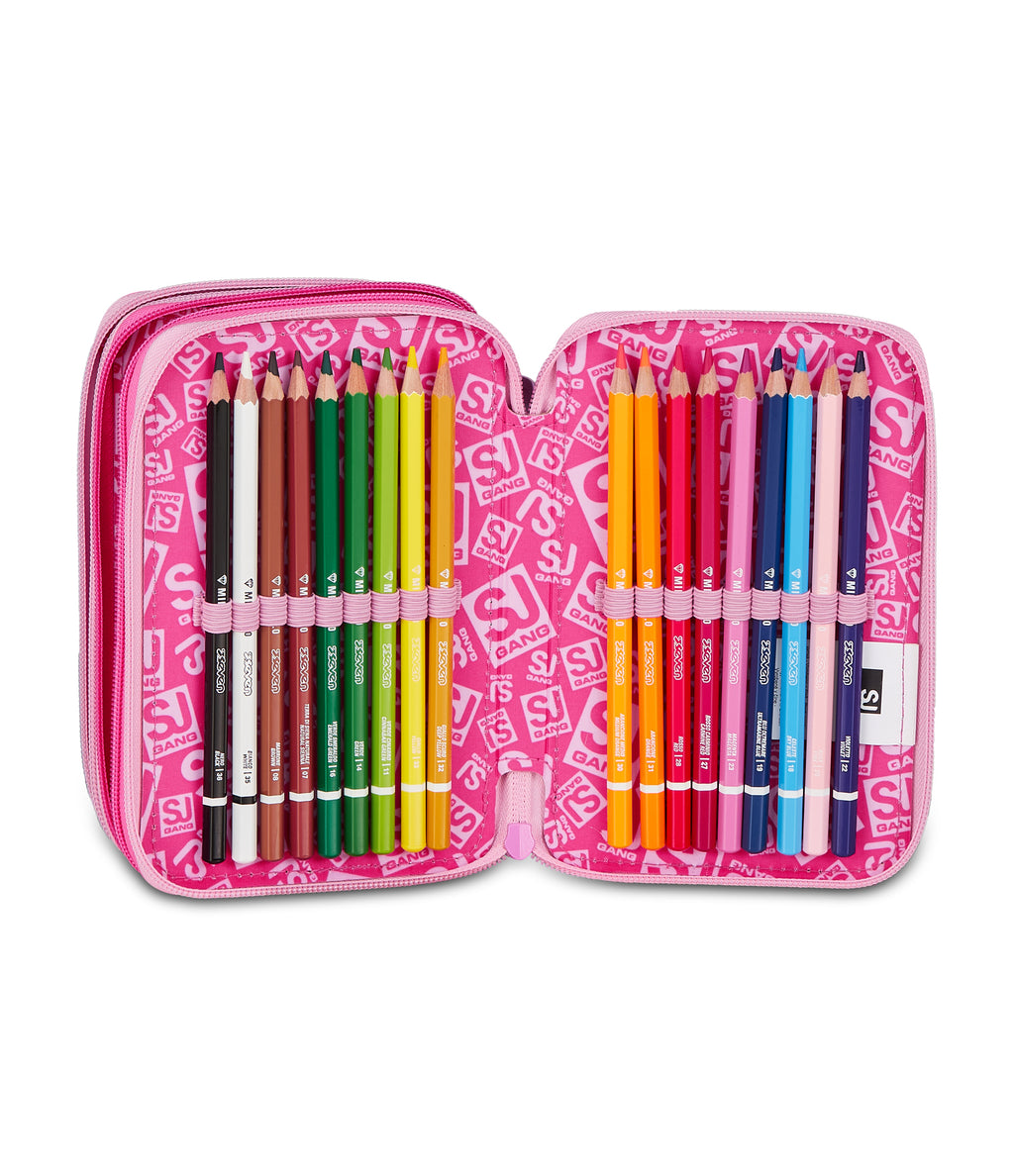 Sj Gang Astuccio 3 Zip Heart Buddy Girl - Immagine 6