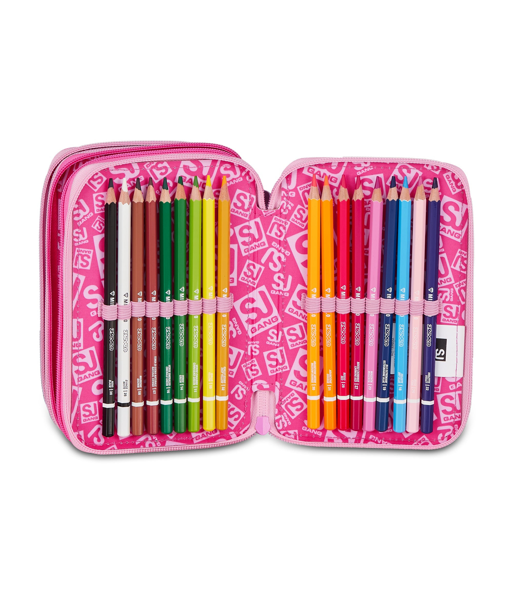 Sj Gang Astuccio 3 Zip Heart Buddy Girl - Immagine 6
