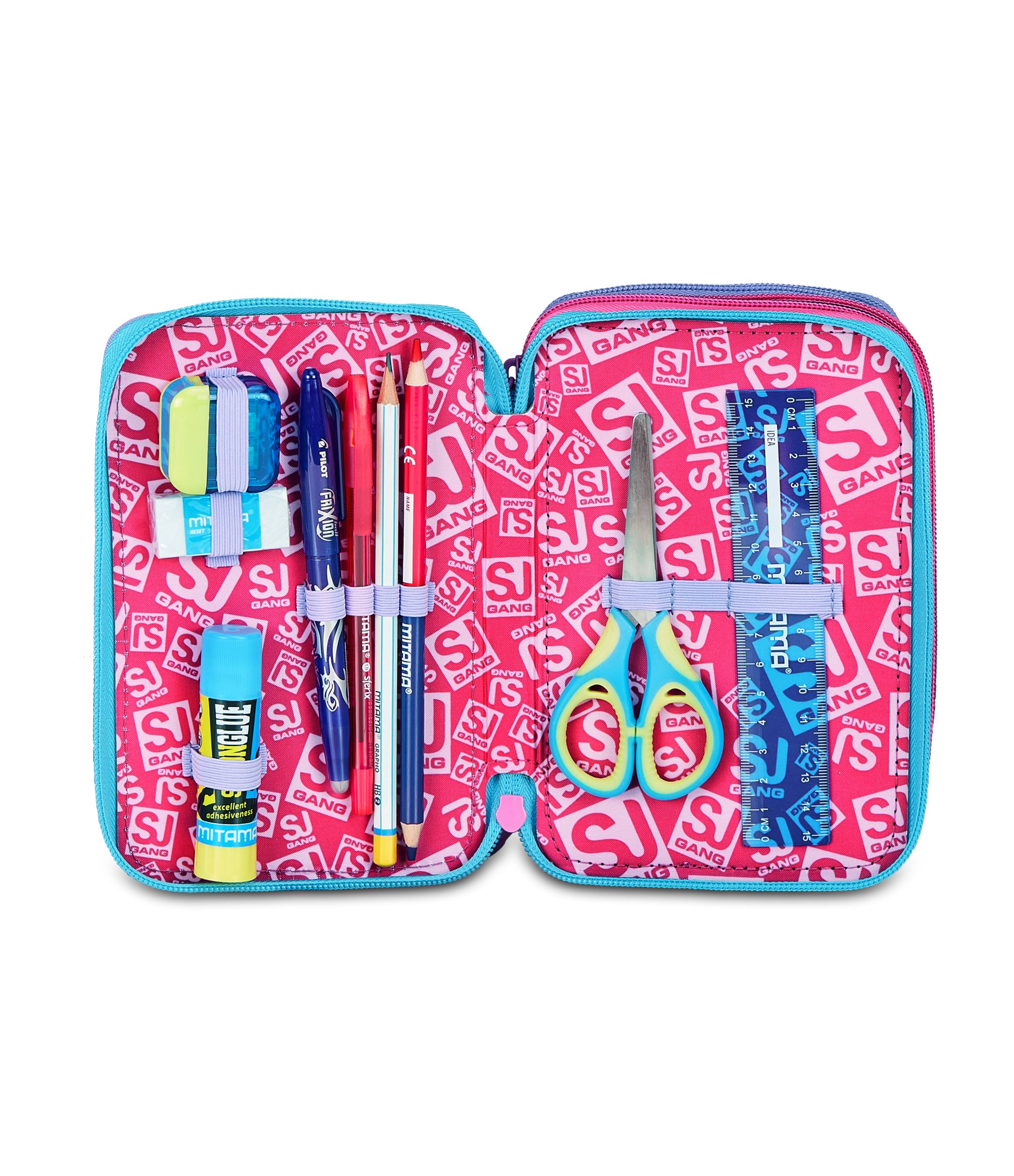 Sj Gang Astuccio 3 Zip Glow LED Unicorn Girl - Immagine 4