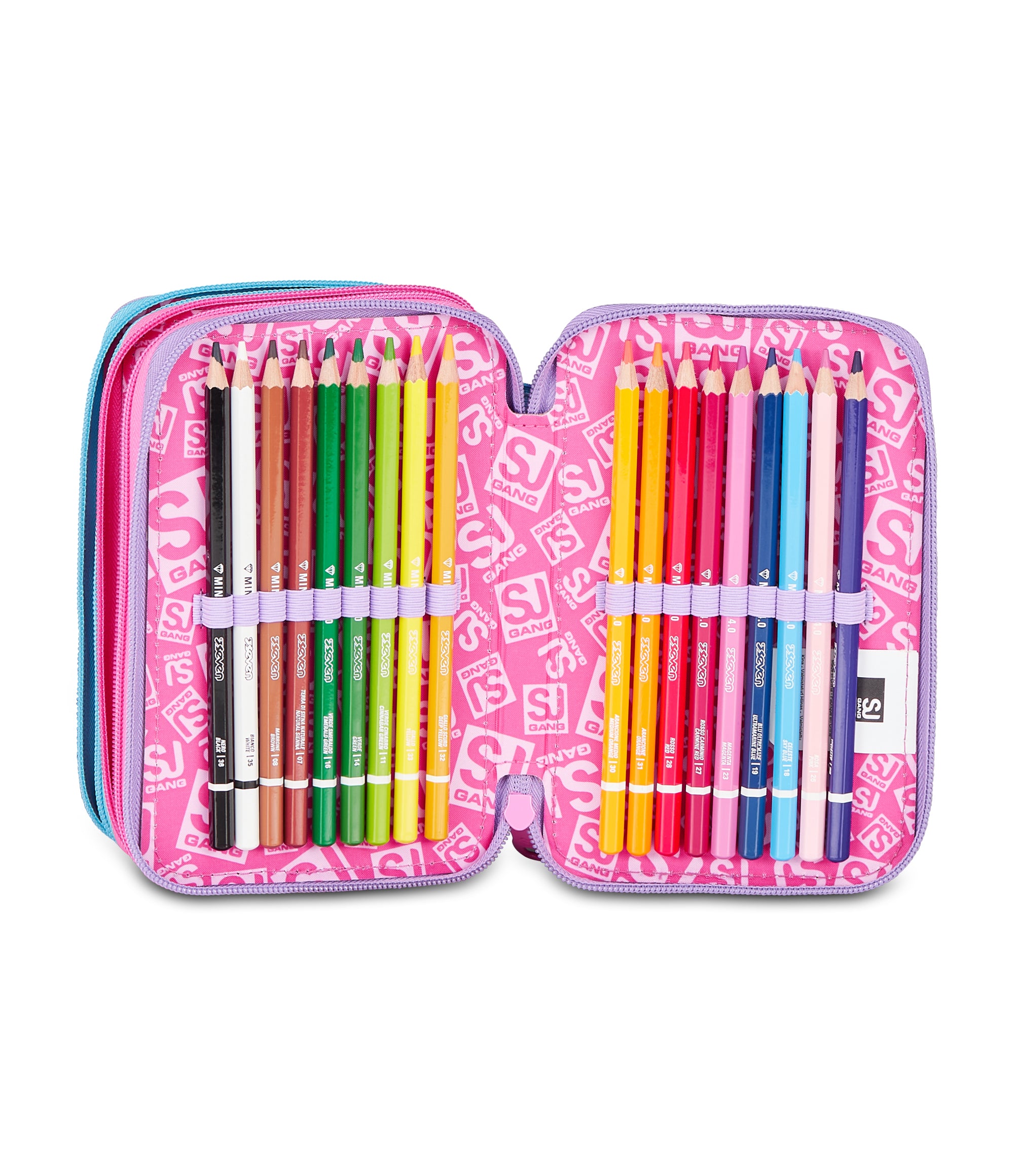 Sj Gang Astuccio 3 Zip Glow LED Unicorn Girl - Immagine 6