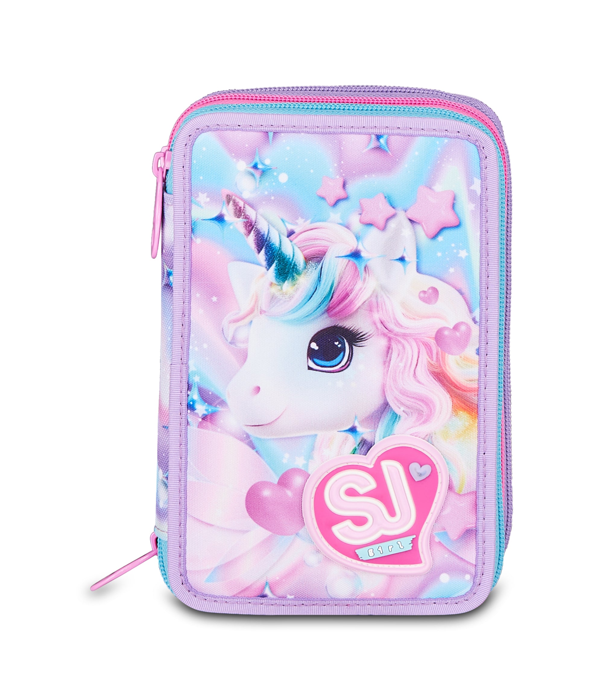 Sj Gang Astuccio 3 Zip Glow LED Unicorn Girl - Immagine 7
