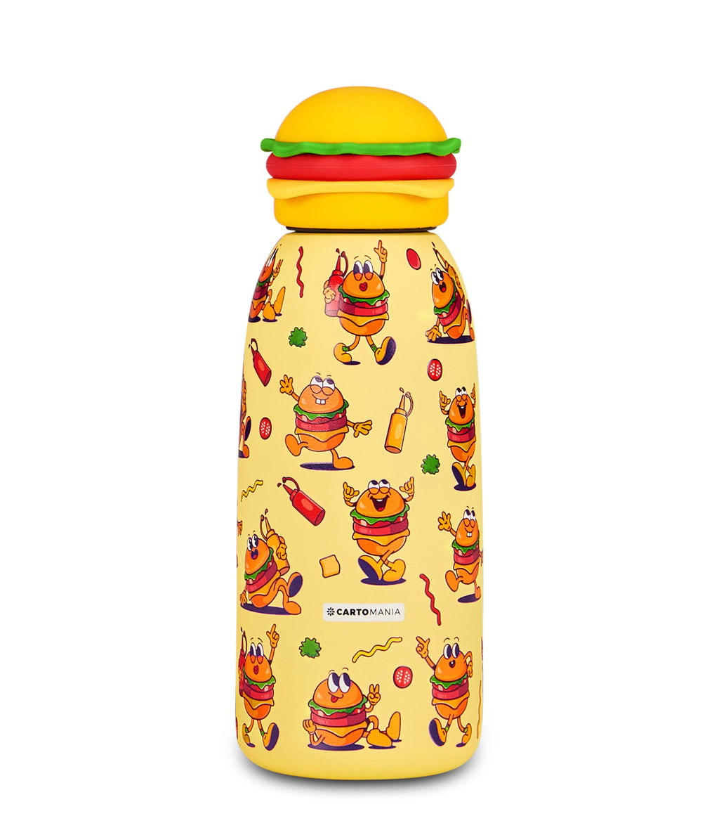 BOTTLE CON TAPPO SAGOMATO 500ML FOOD CARTOMANIA CHILL & REFI