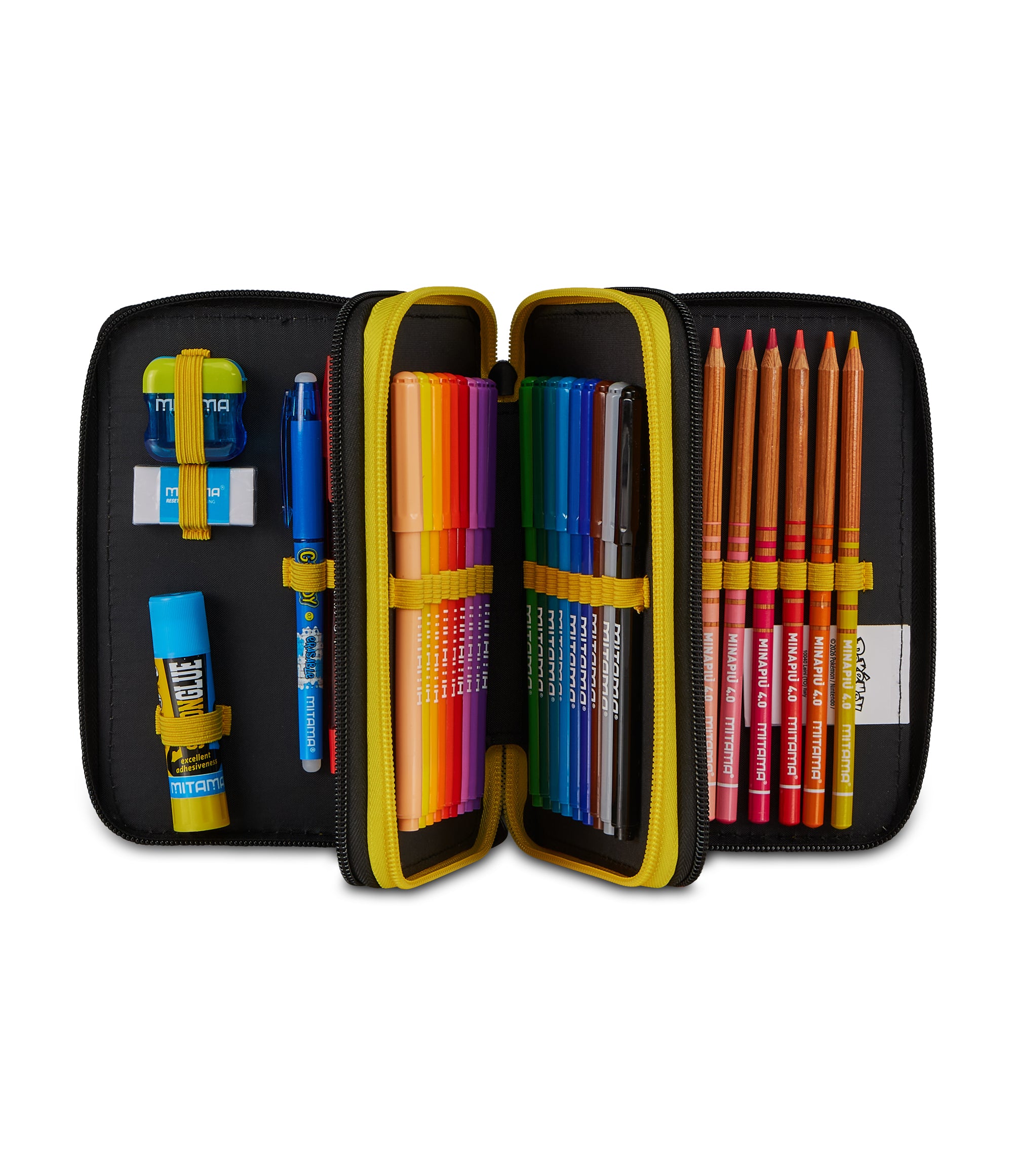 Pokémon Set Scuola Zaino, Astuccio 3 Zip e Borraccia