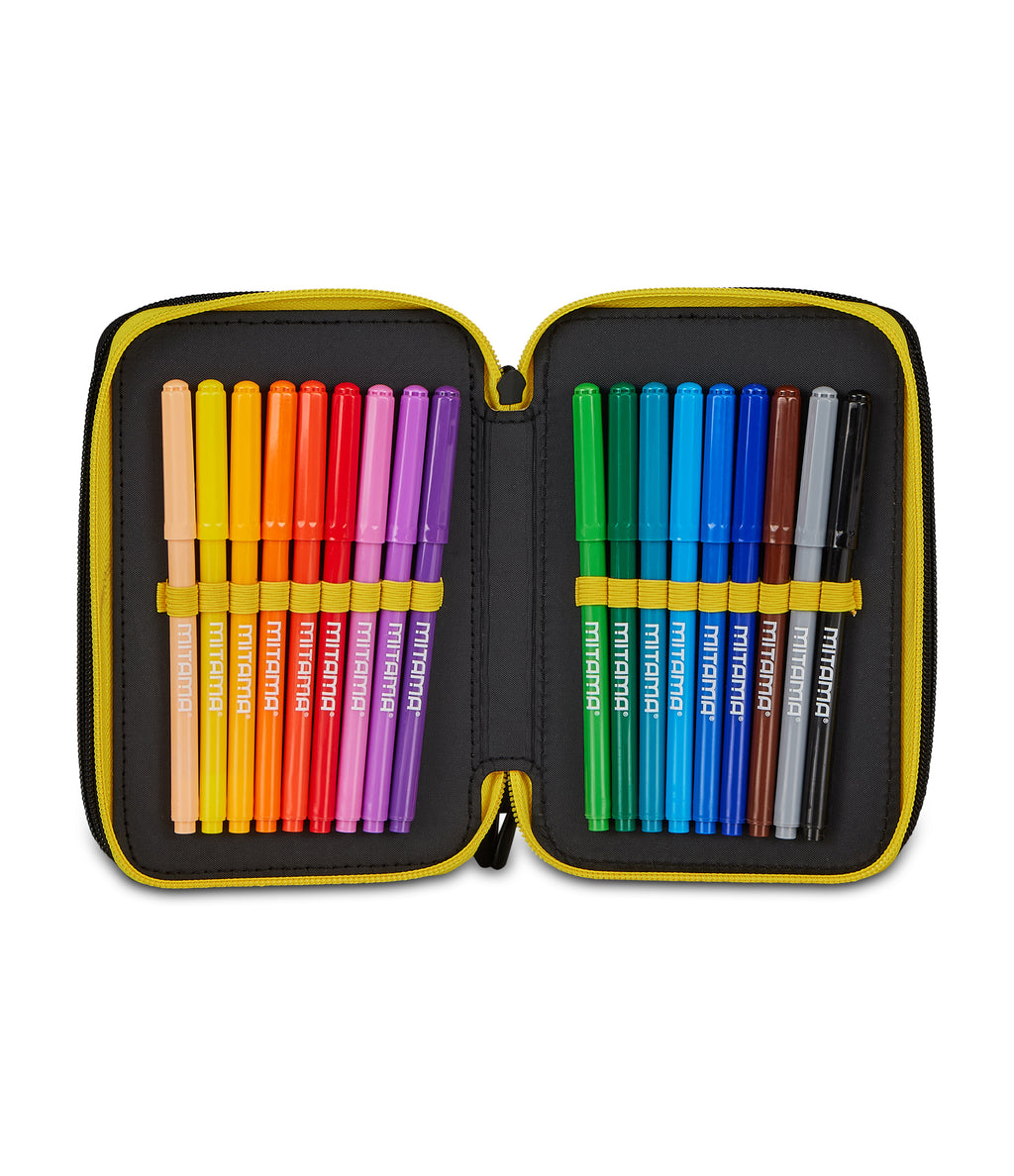 Pokémon Set Scuola Zaino, Astuccio 3 Zip e Borraccia