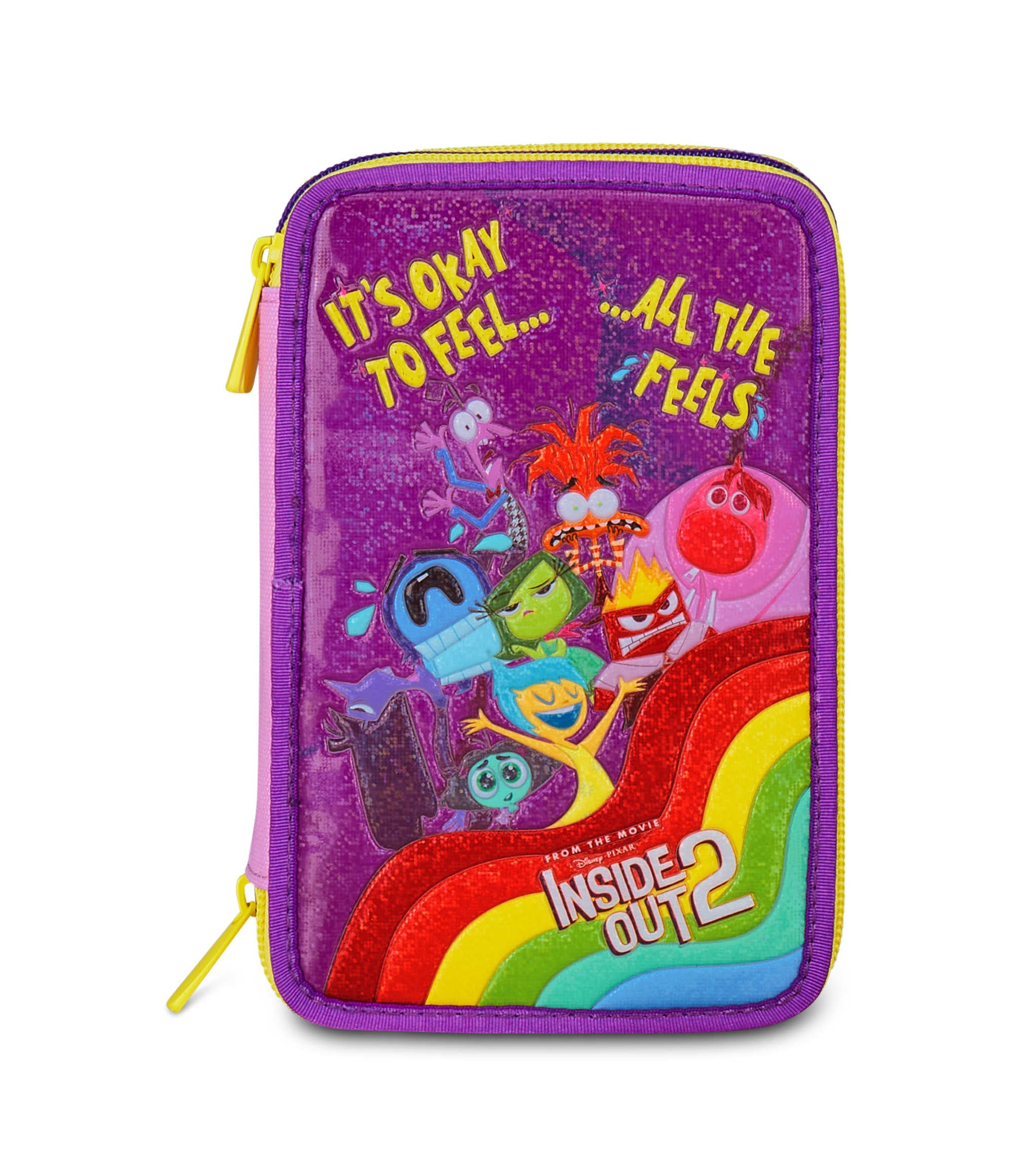 Inside Out 2 Astuccio 3 Zip - Universal Mood