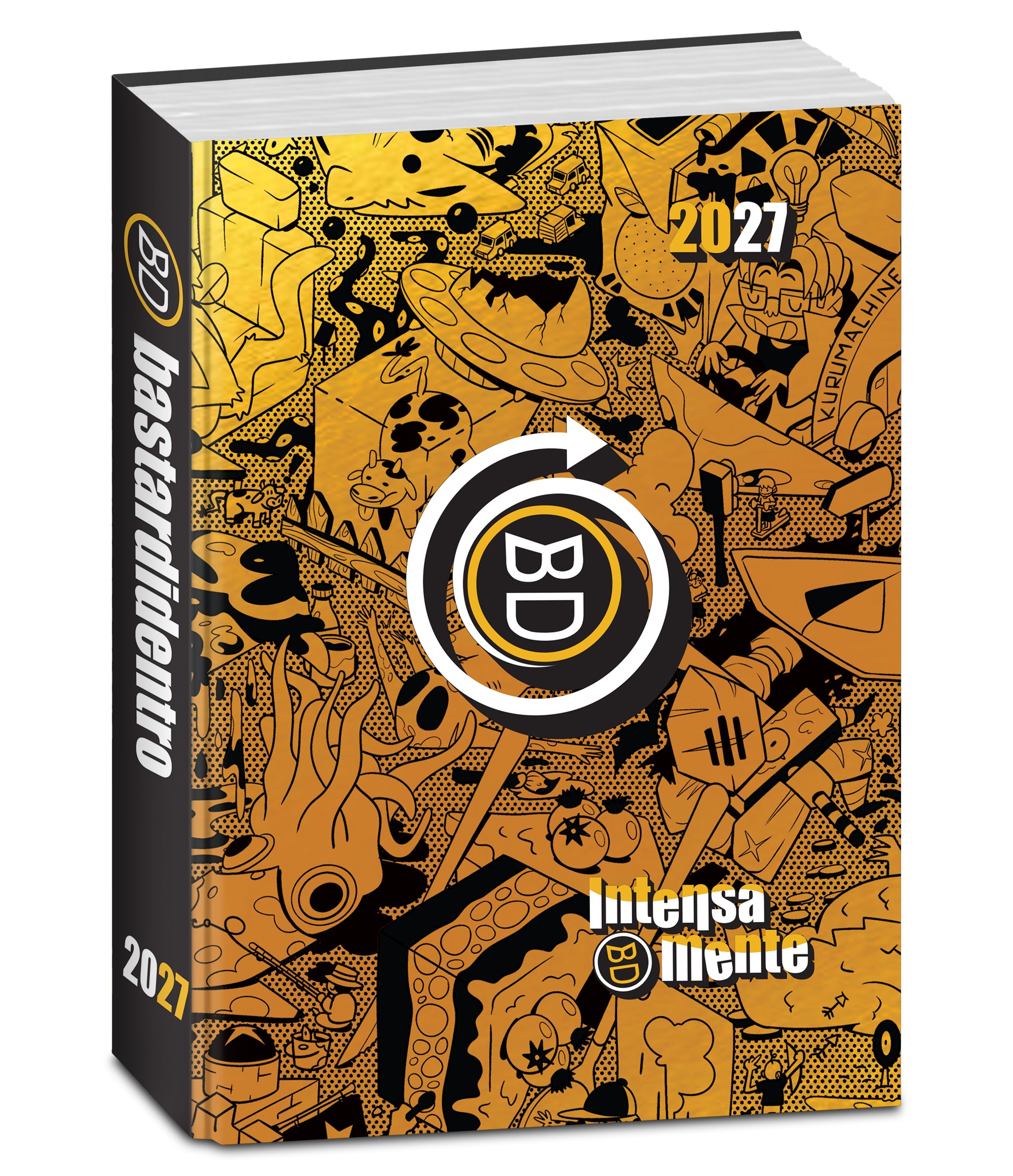 Bastardidentro Diario Pocket 16M Gold & Silver Agenda Inte - Immagine 2