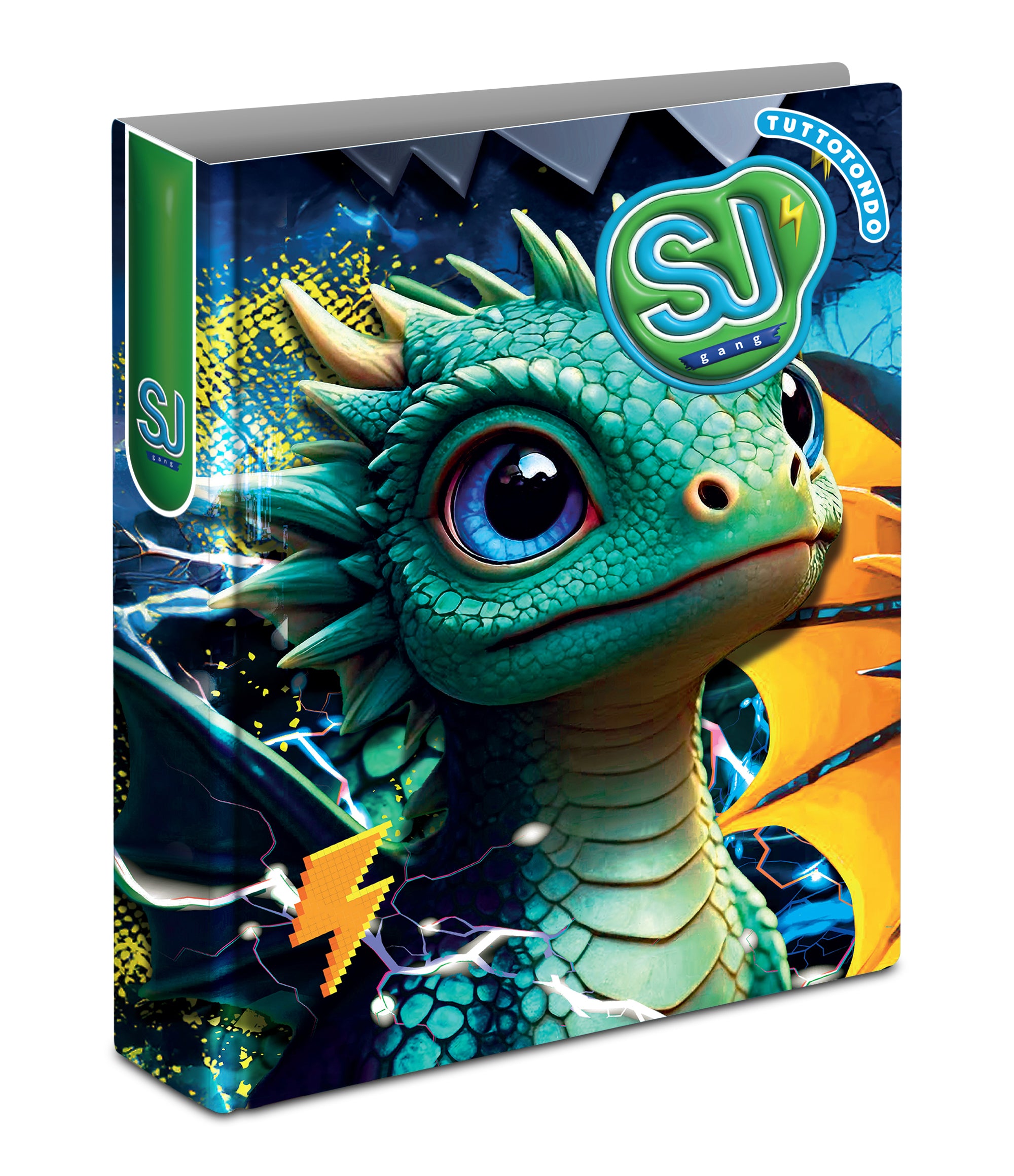 Sj Gang Copertina Anelli A4 Maxi D30 Cartotecnica Animali Boy - Immagine 2