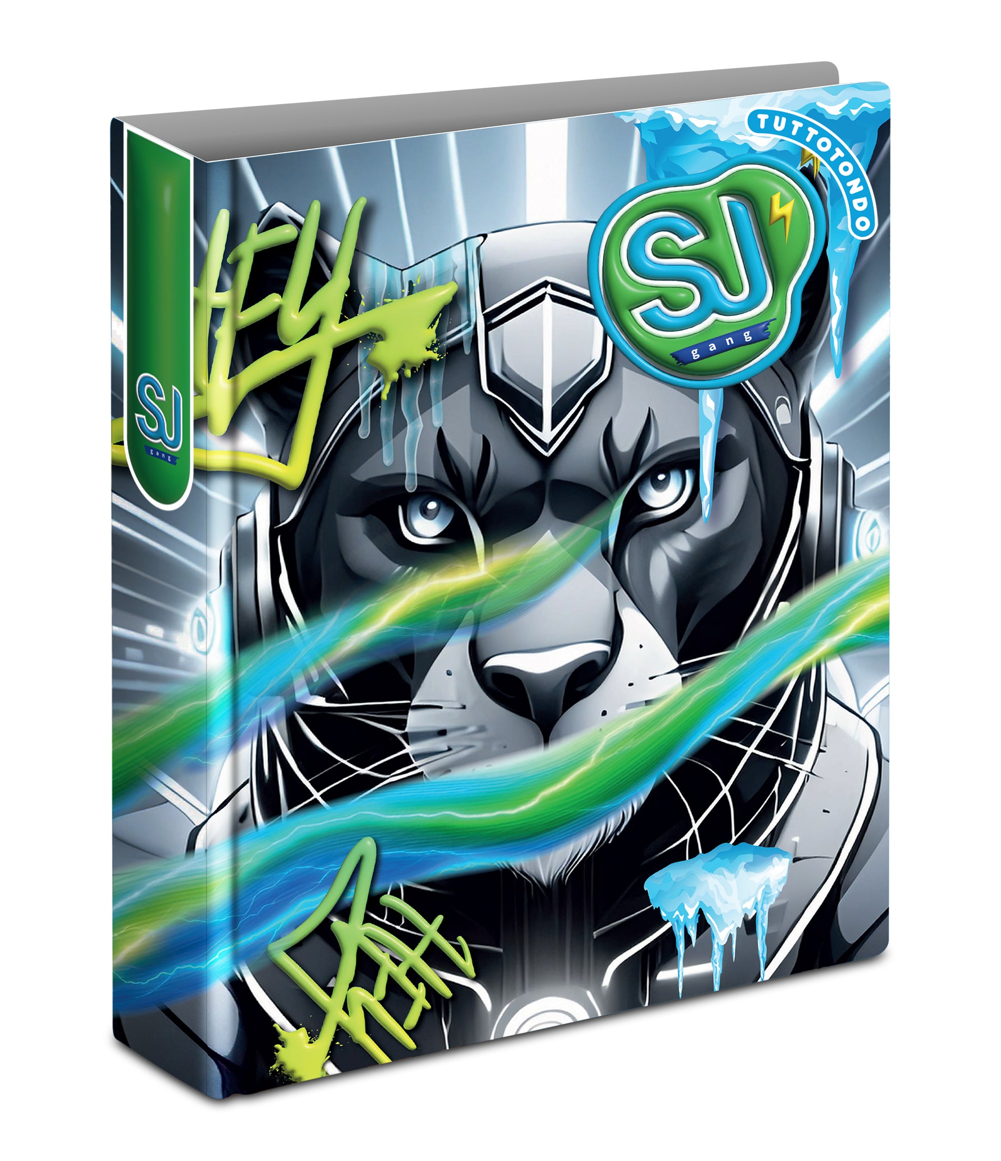 Sj Gang Copertina Anelli A4 Maxi D30 Cartotecnica Animali Boy - Immagine 3