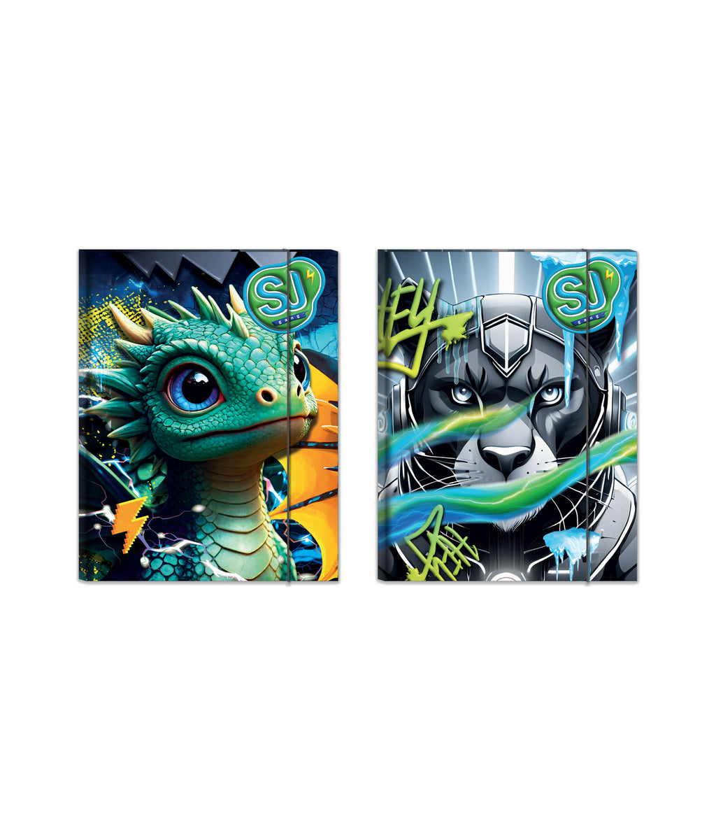 Sj Gang Cartellina Elastico DS01 Cartotecnica Animali Boy - Immagine 1