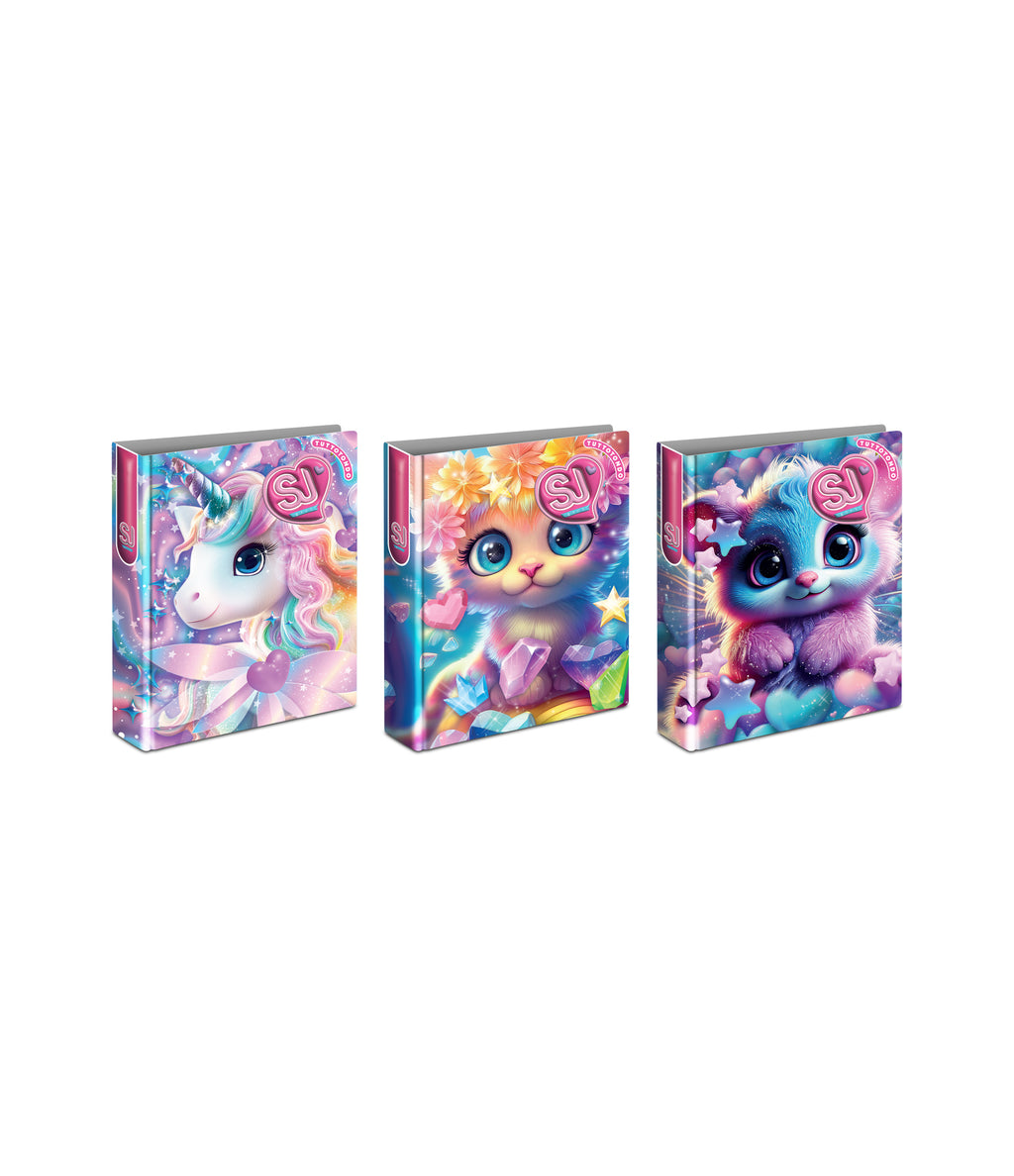 Sj Gang Copertina Anelli A4 Maxi D30 Cartotecnica Animali Girl - Immagine 1