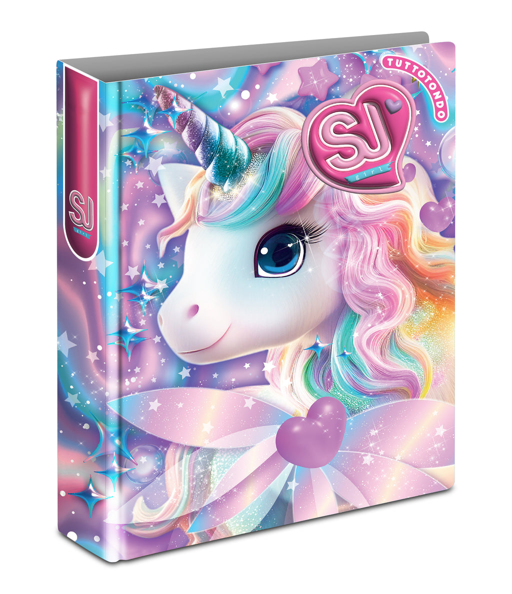 Sj Gang Copertina Anelli A4 Maxi D30 Cartotecnica Animali Girl - Immagine 2