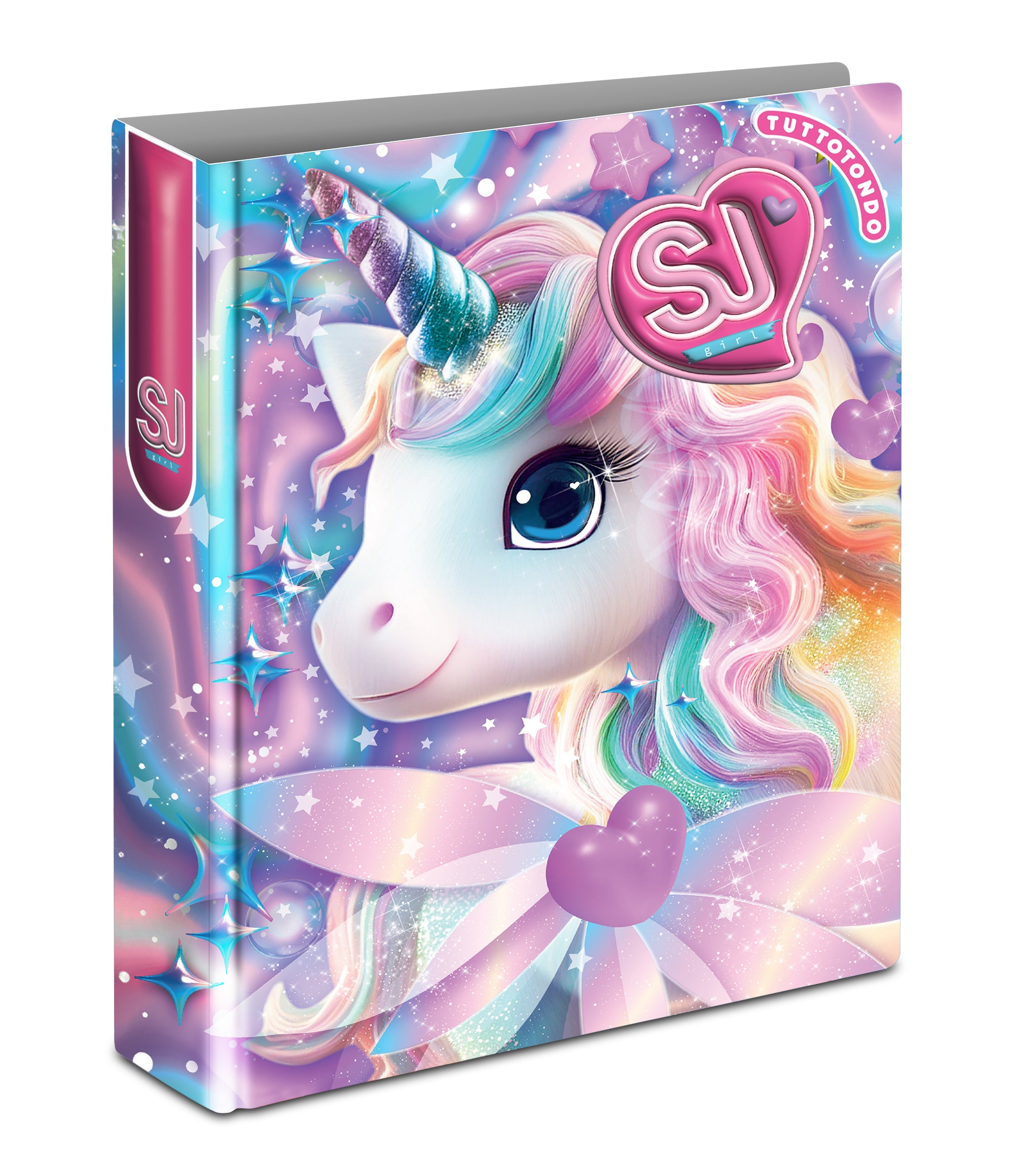 Sj Gang Copertina Anelli A4 Maxi D30 Cartotecnica Animali Girl - Immagine 2