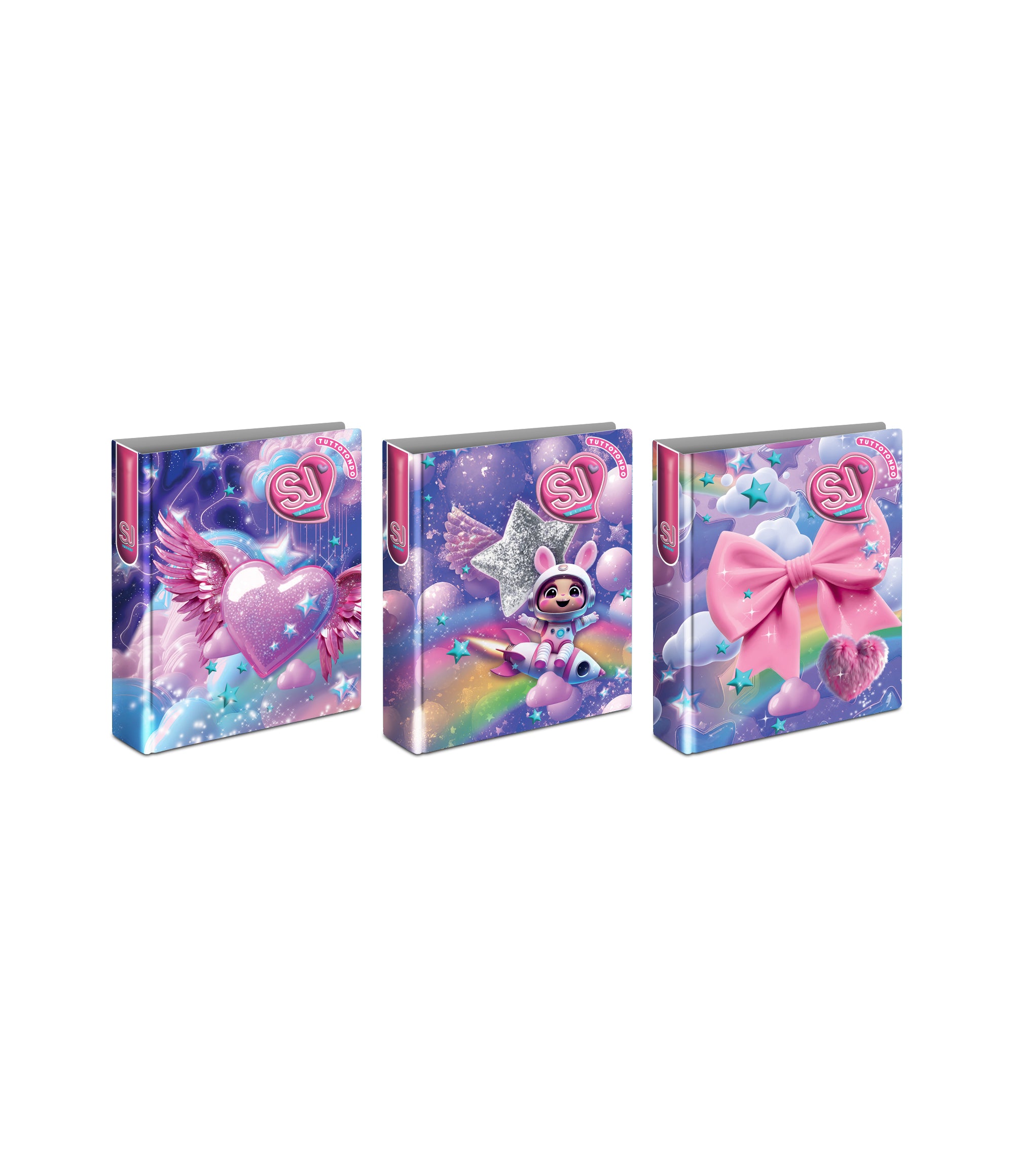 Sj Gang Copertina Anelli A4 Maxi D30 Cartotecnica Wondrous Girl - Immagine 1