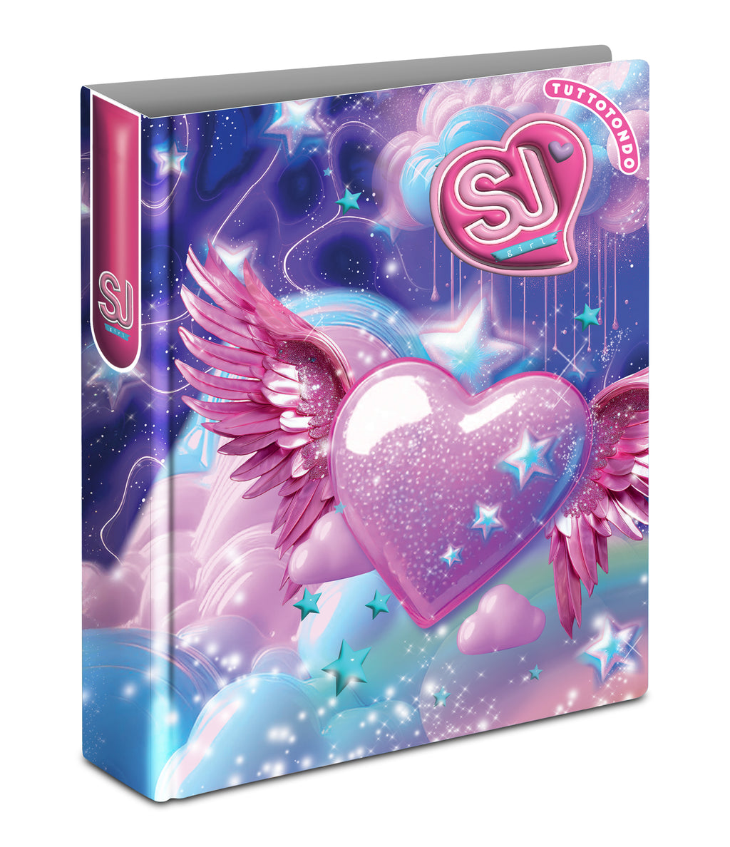 Sj Gang Copertina Anelli A4 Maxi D30 Cartotecnica Wondrous Girl - Immagine 2