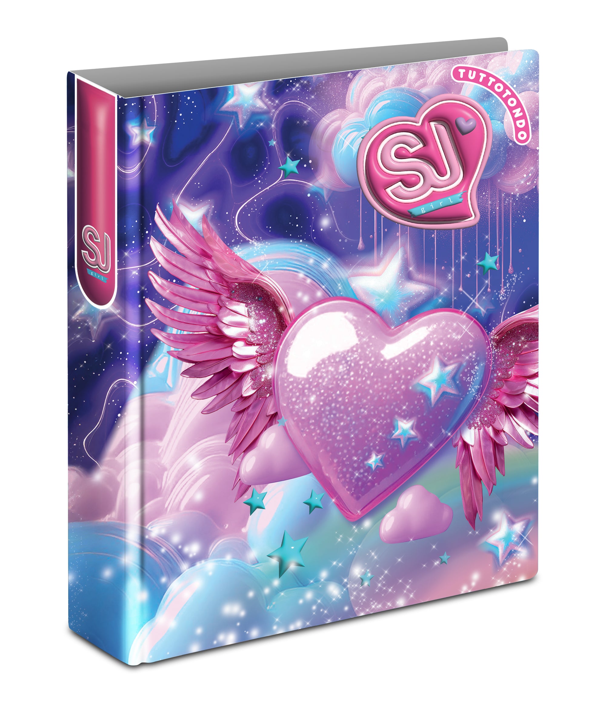 Sj Gang Copertina Anelli A4 Maxi D30 Cartotecnica Wondrous Girl - Immagine 2