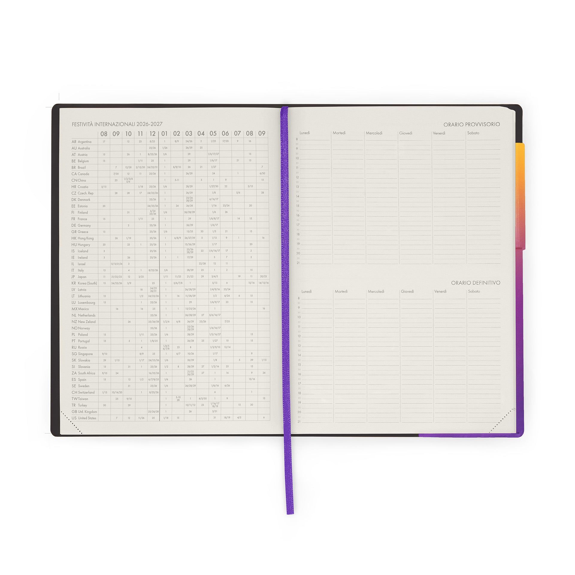 Legami Agenda Del Docente 2027 - Sunset Vibes
