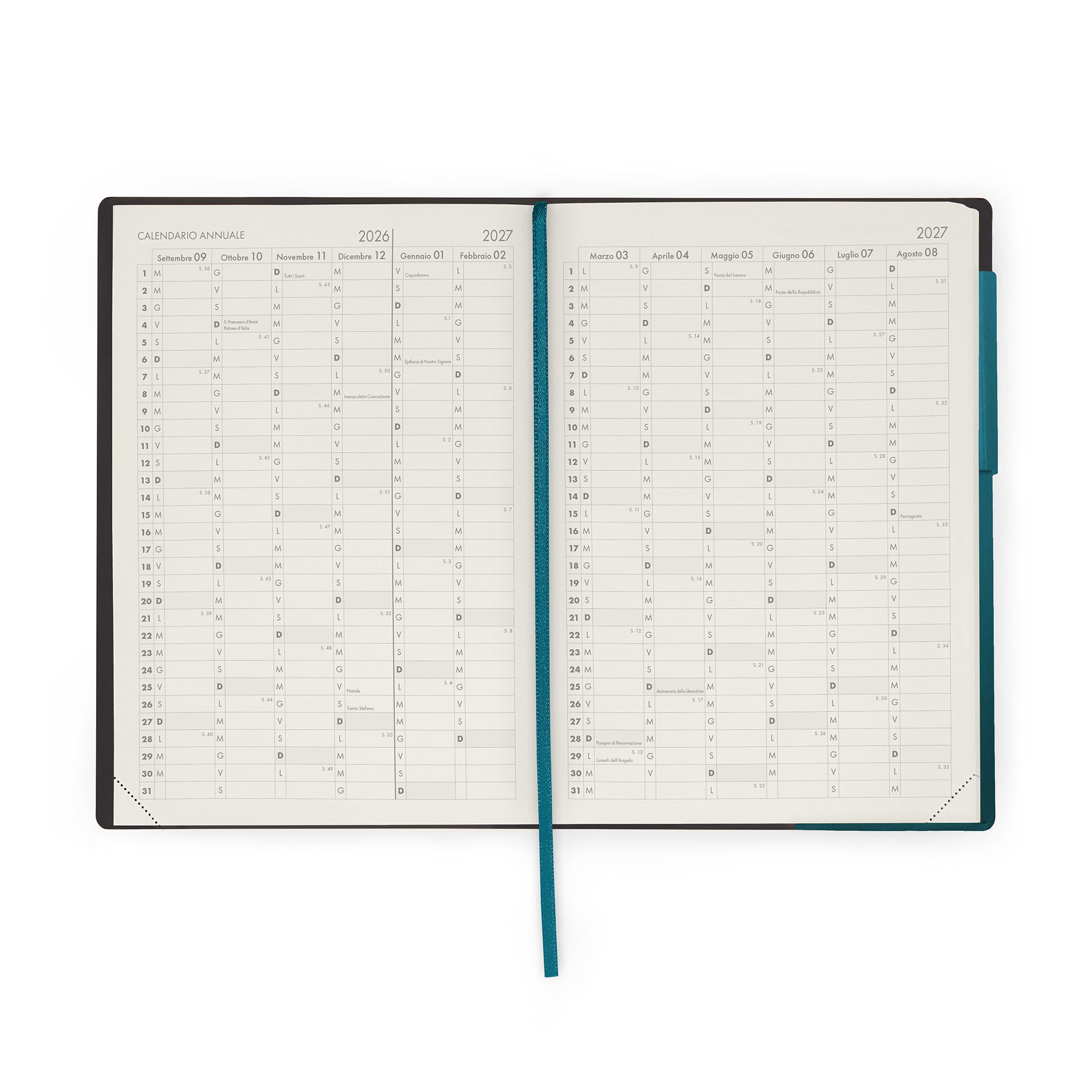 Legami Agenda Del Docente 2027 - Deep Teal