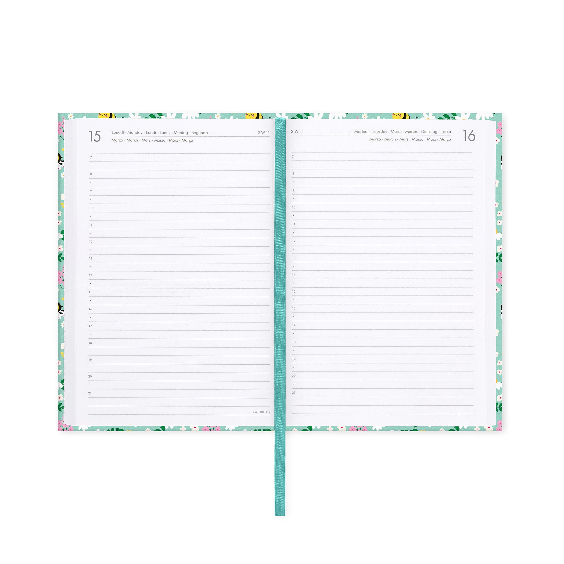 Legami Diario 16 Mesi 2027 - Bee - Green