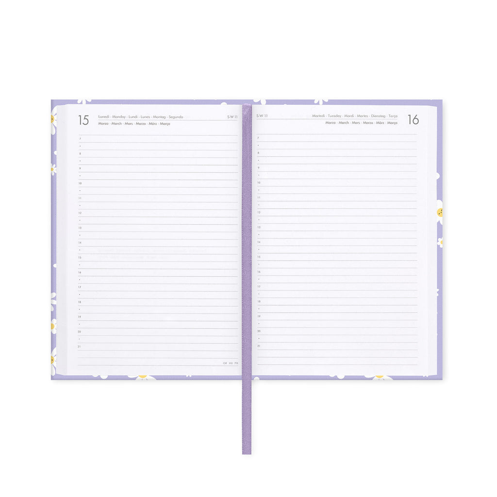 Legami Diario 16 Mesi 2027 - Daisy - Lilac