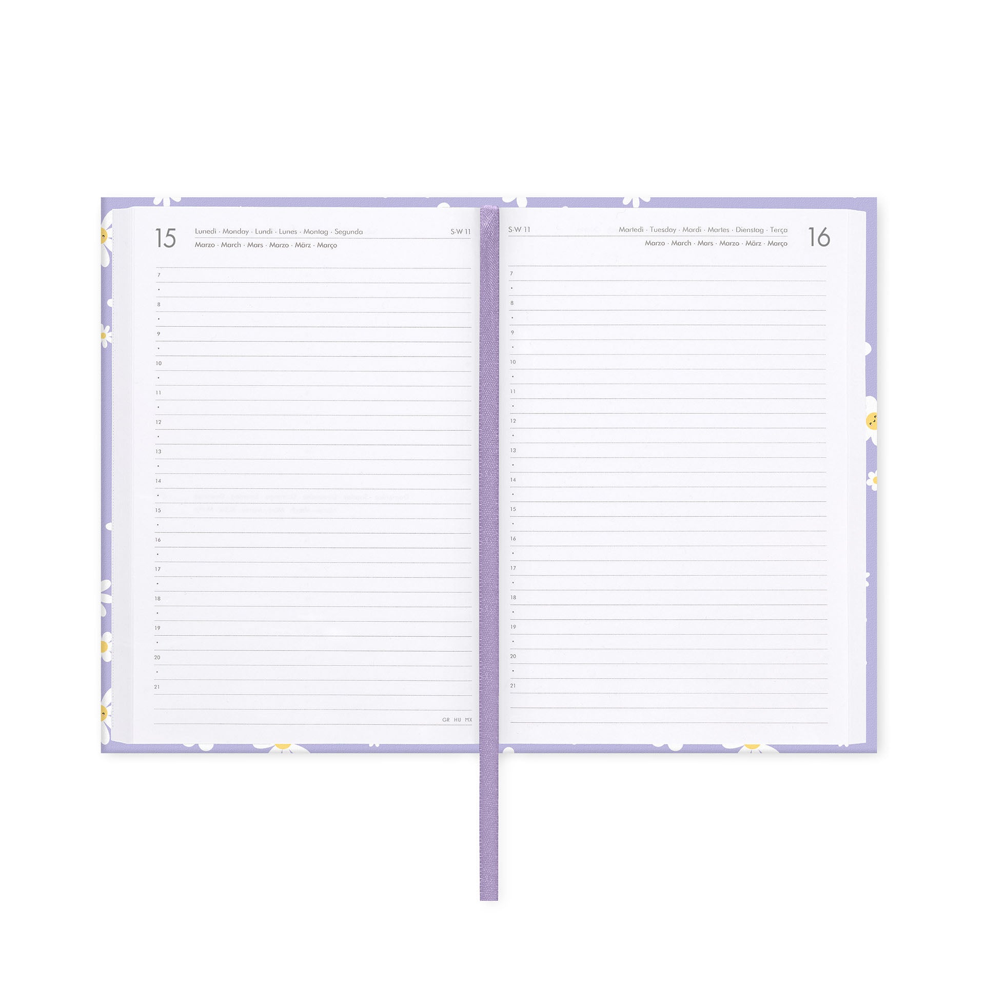 Legami Diario 16 Mesi 2027 - Daisy - Lilac