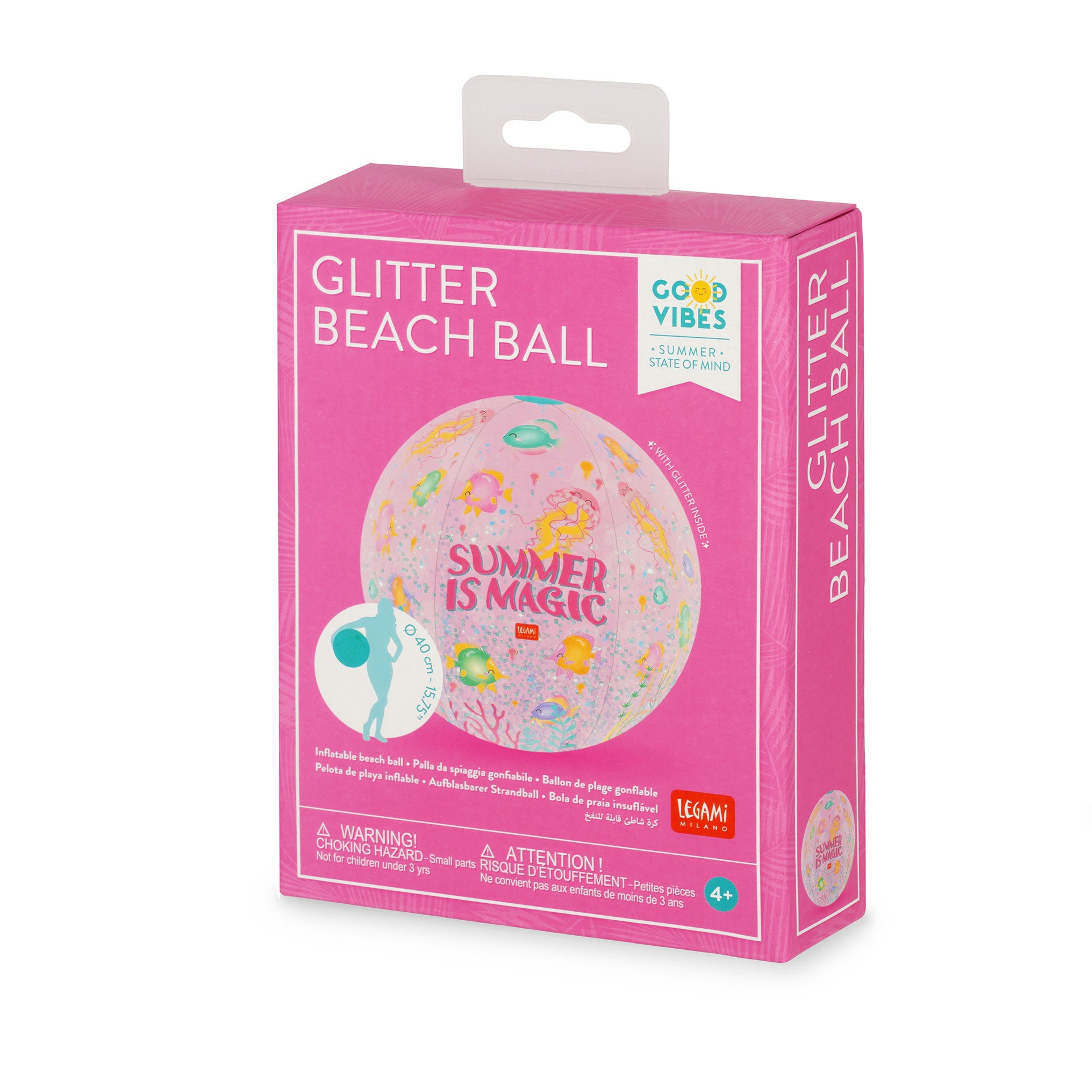 Legami Glitter Beach Ball - Summer Is Magic