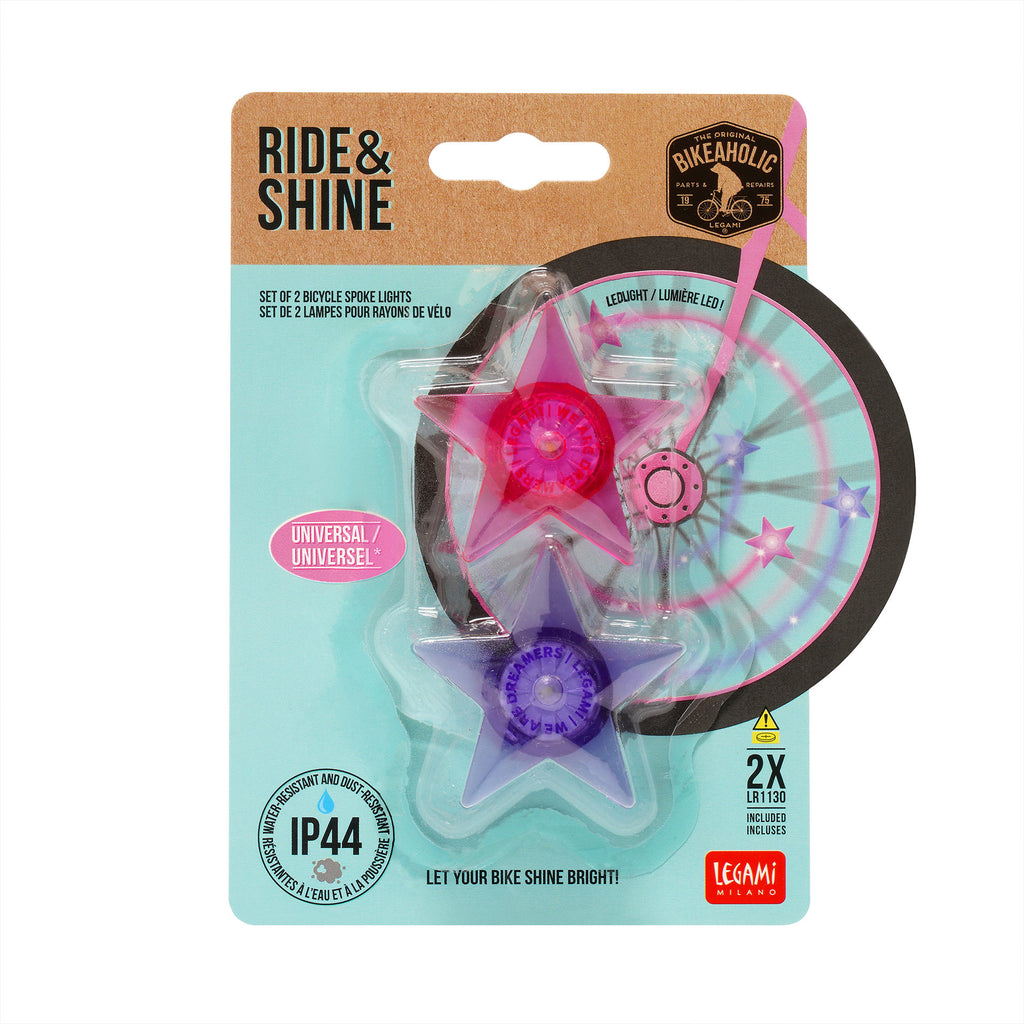 Legami Set Di 2 Luci Led Per Raggi Della Bicicletta - Unicorno - immagine 4